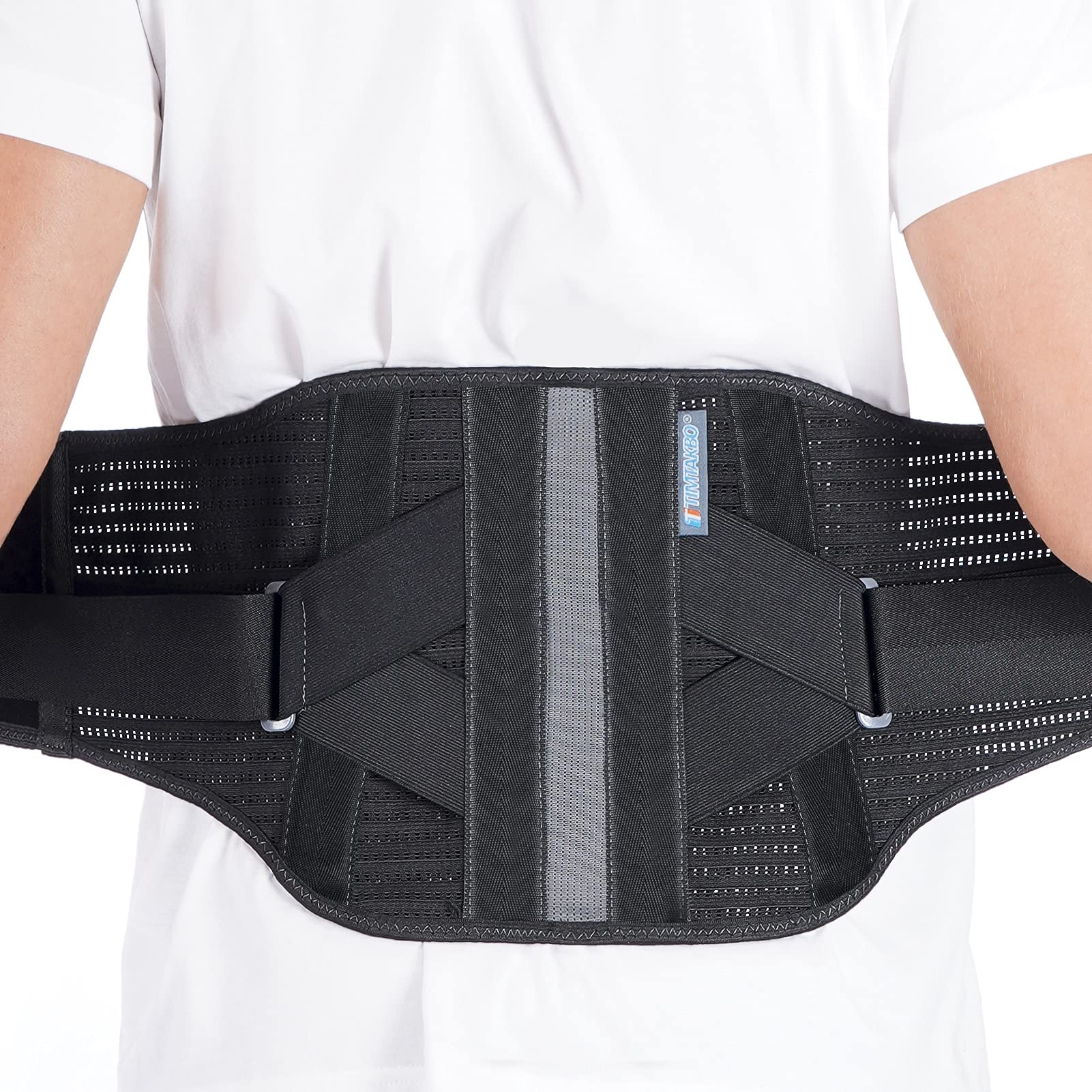 Lower Back Brace for Pain Relief Back Brace Back Support Belt Flexible Lumbar  Support Back Support Brace for Lifting at Work Scoliosis Pain Relief Brace  (Black 2XL Fits 37.5 -47 Belly Waist)