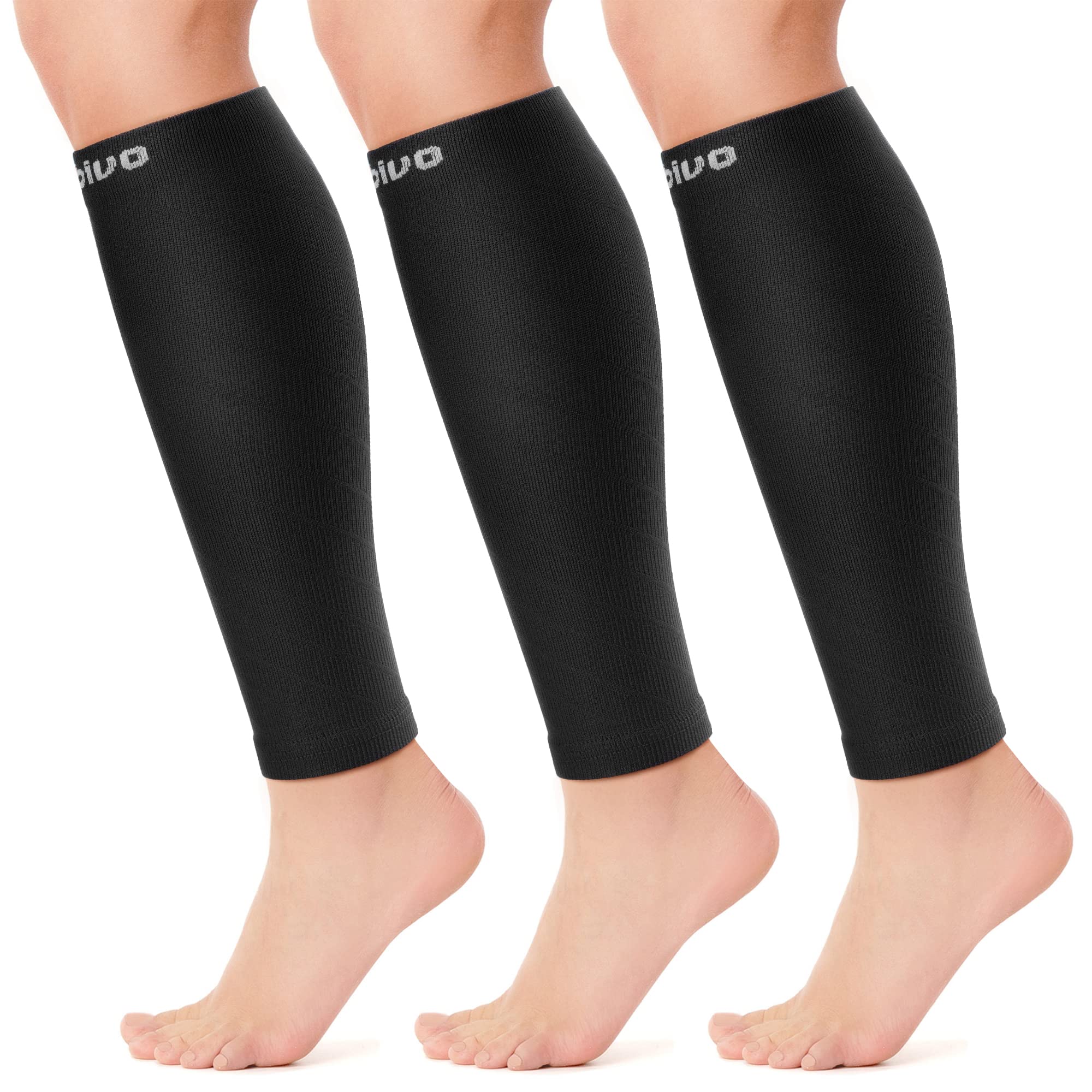 Cambivo 3 Pairs Calf Compression Sleeve for Women & Men, Leg Brace