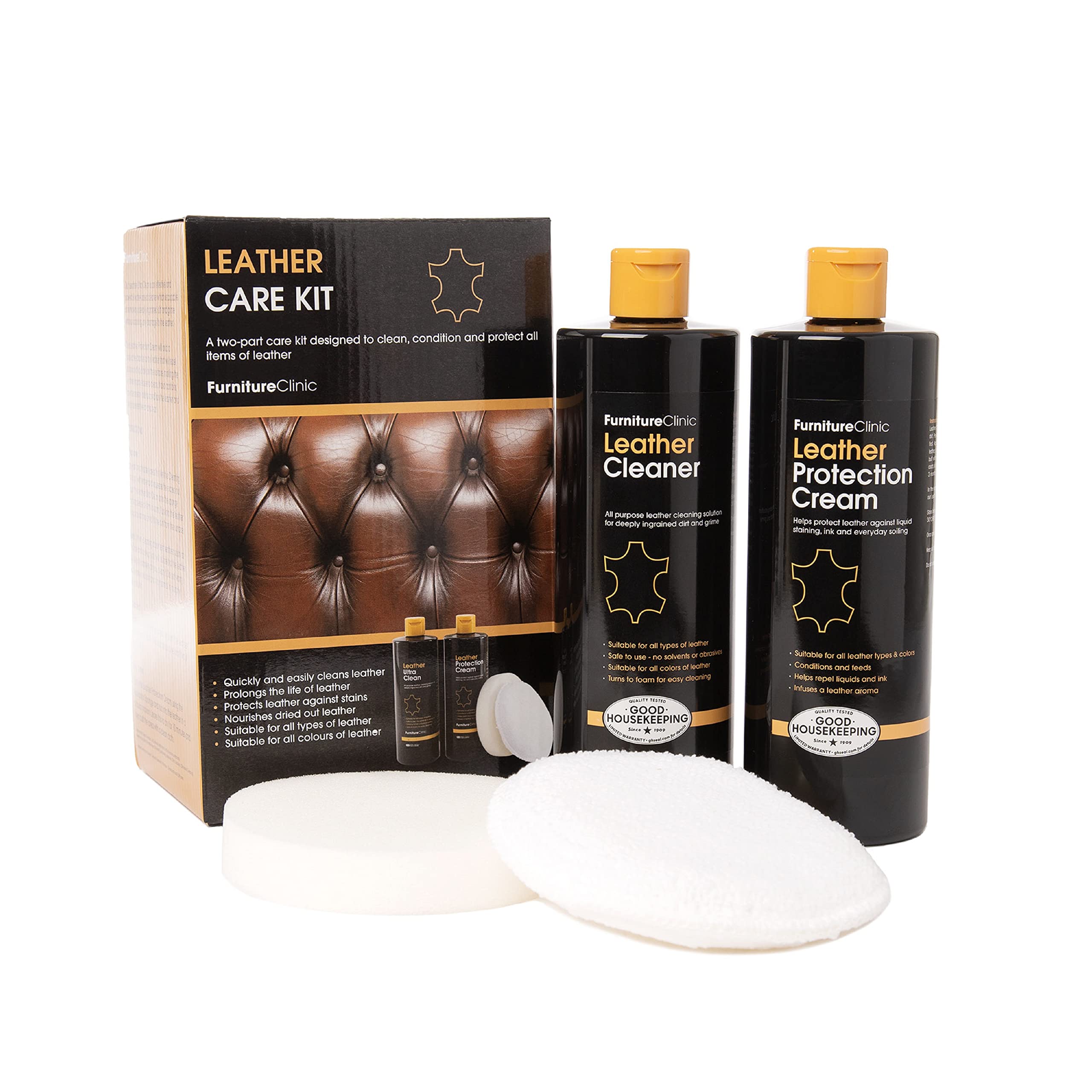 Leather Cleaning, Conditioning and Protection Kit - Large