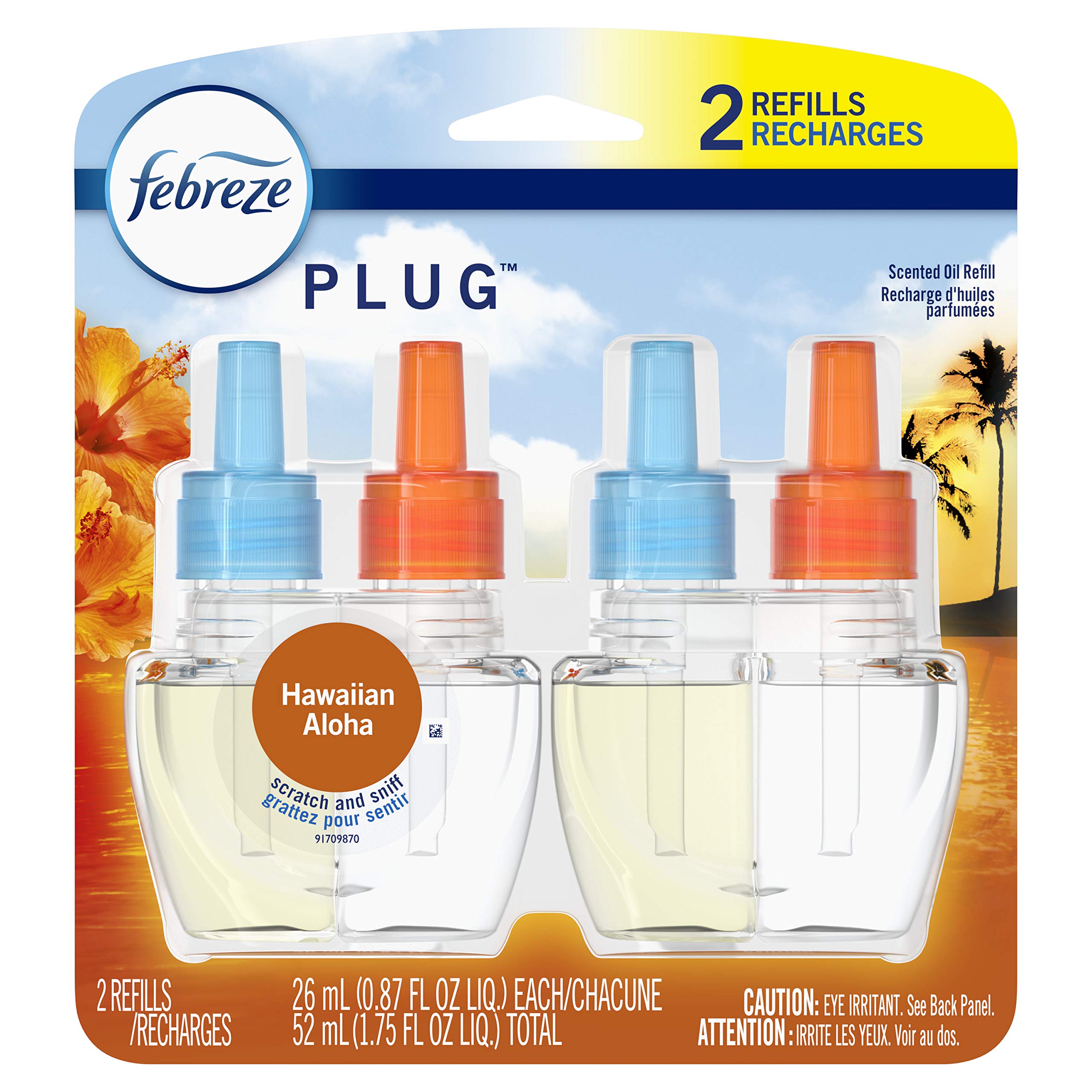 Febreze Plug in Air Freshener and Odor Eliminator, Scented Oil