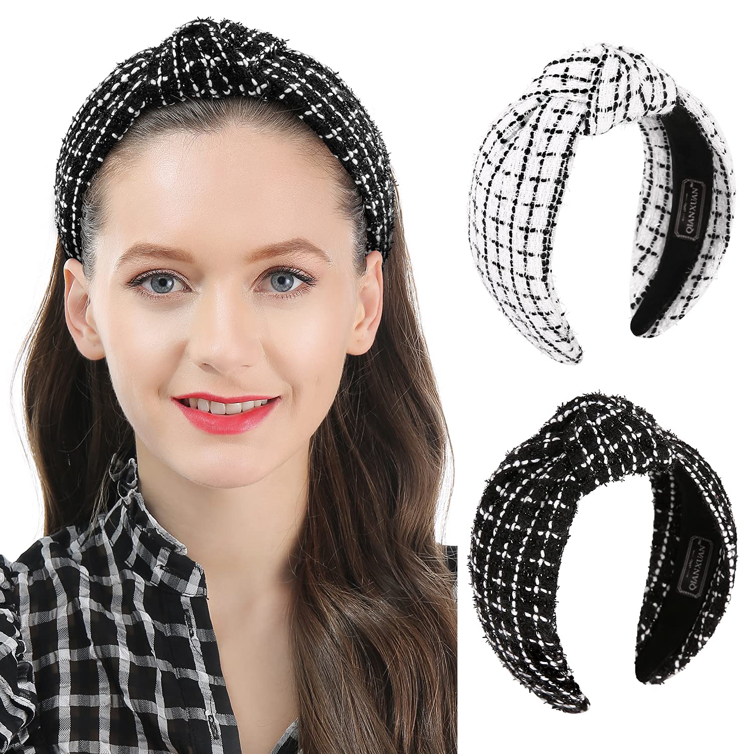 HEADBAND, LADIES, KNOT,BLK,UL