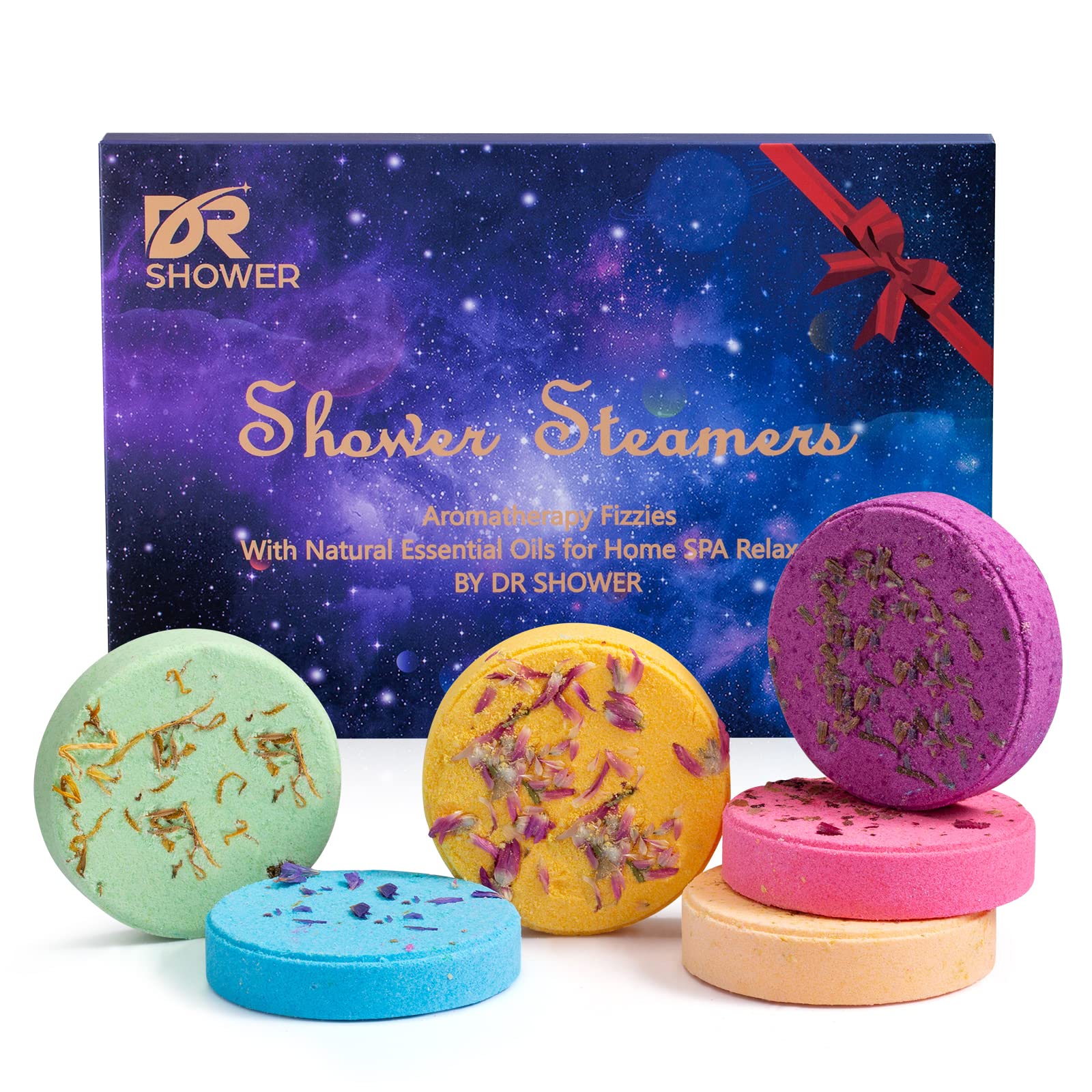 Shower Steamers Shower Bombs Aromatherapy SPA Gifts Stress Relief and Anxiety  Relief Items with Essential Oils.