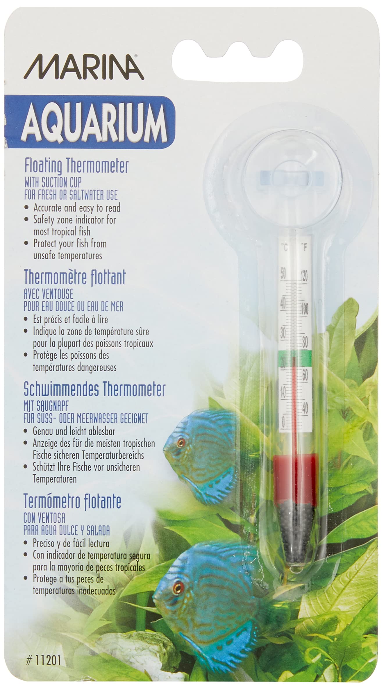 Marina Floating Thermometer with Suction Cup