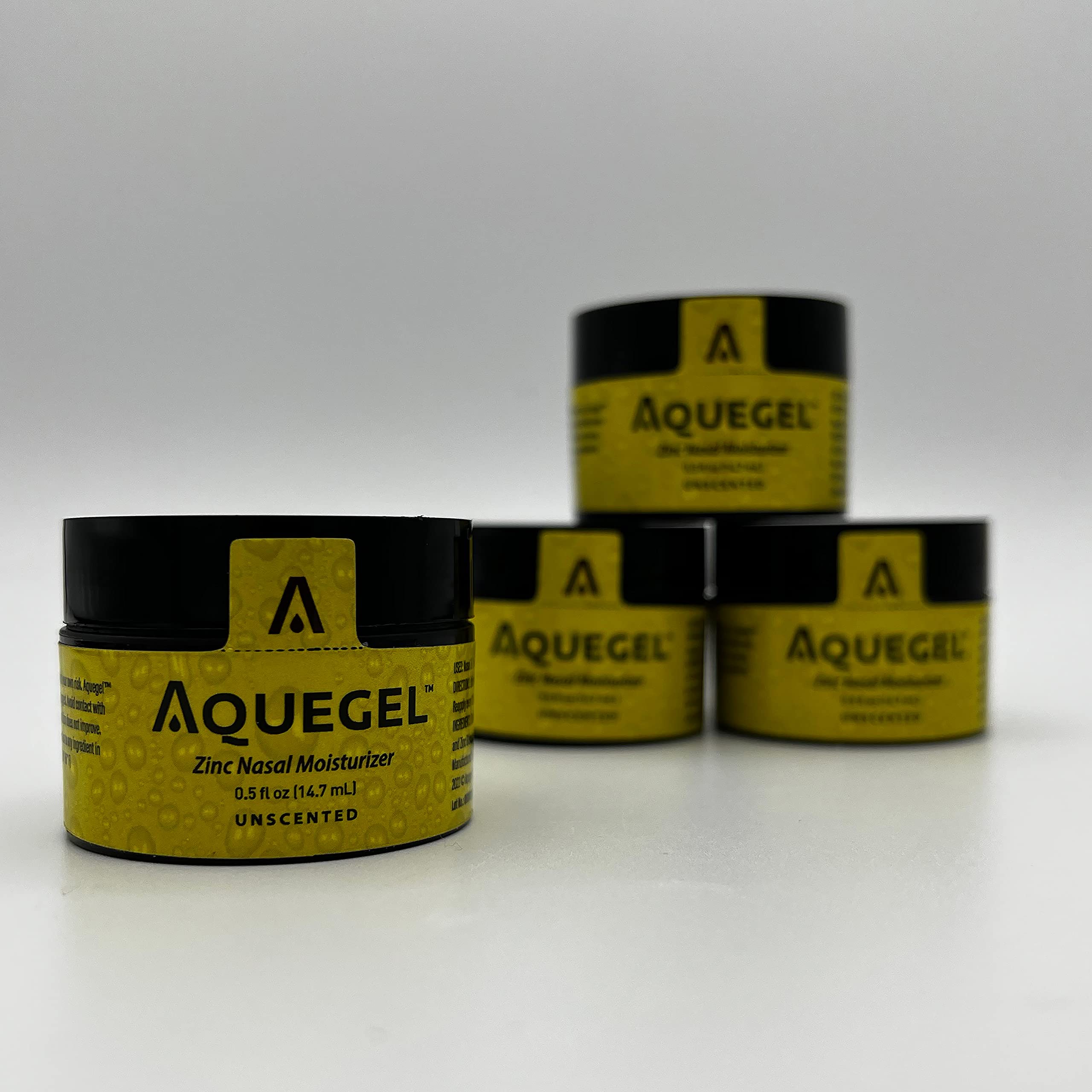 Aquegel MultiPack (Qty 4) Nasal Moisturizer + Zinc 12Hour Nasal
