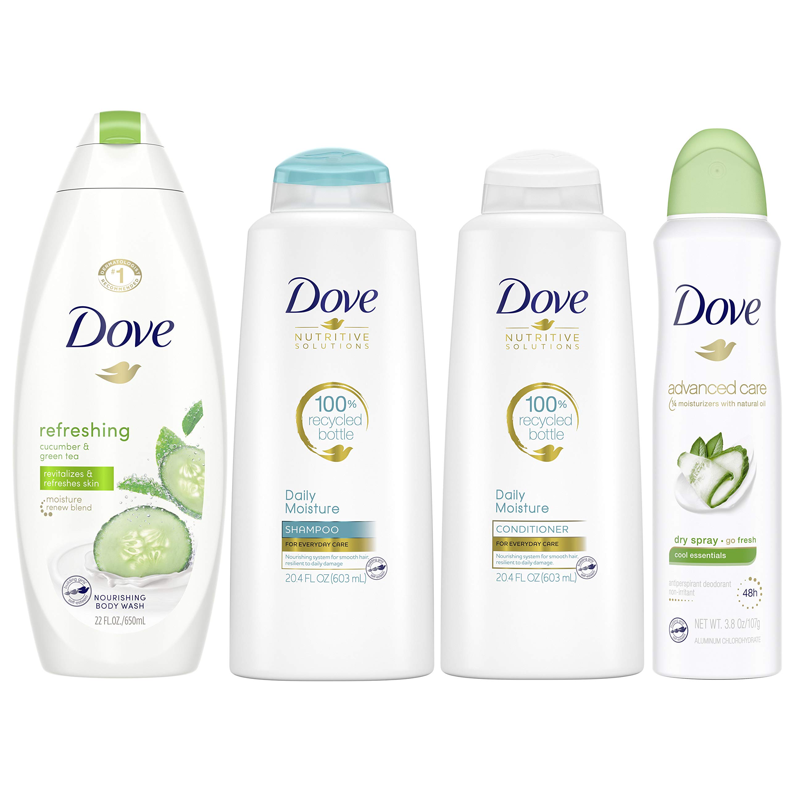 Dove Hair and Skin Care Regimen Pack For Soft Skin and Clean Hair Cool Moisture Includes Dove Hair and Skin Care Regimen Pack For Soft Skin and Clean Hair Cool Moisture Includes