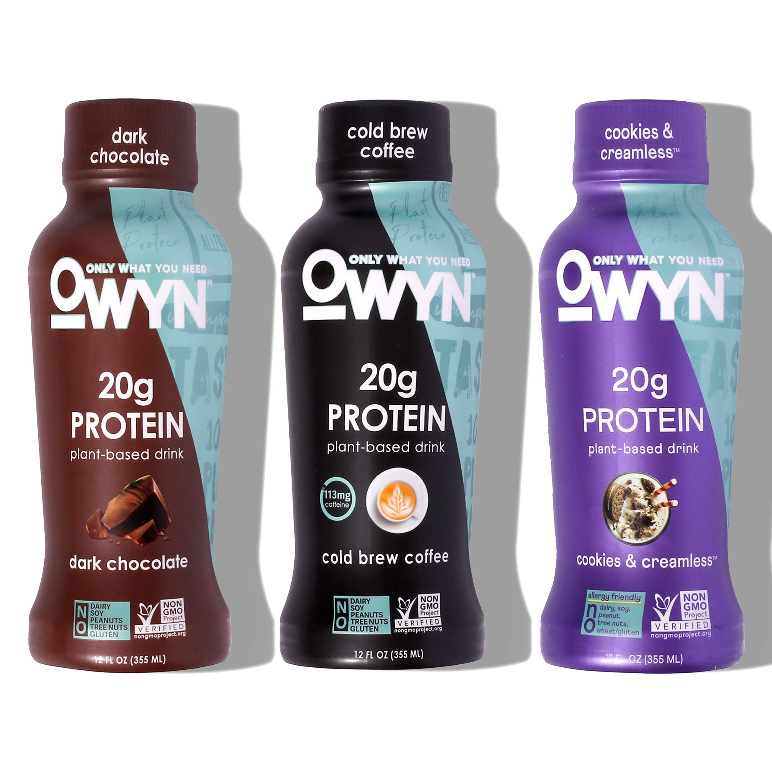 OWYN Plant Based Protein Shake, with Protein from Organic Pumpkin seed, Flax, Pea