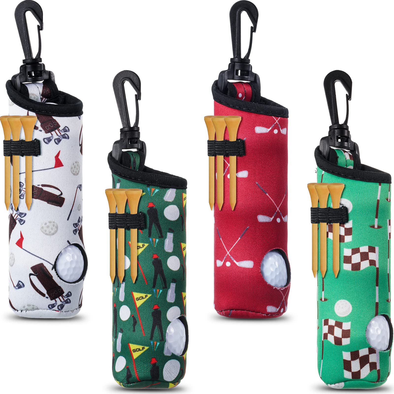 1pc Golf Ball Bag Pouch With 3 Balls, 3 & Mini Waist Pack, For Golf Course  Accessories, Neoprene Material, Available In 2 Colors