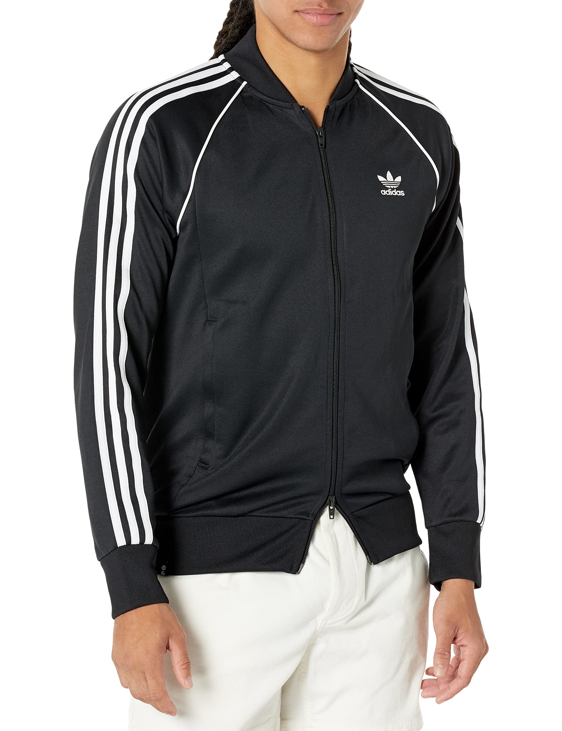 adidas Originals Men's Adicolor Classics Primeblue SST Track Jacket X-Large  Black/White