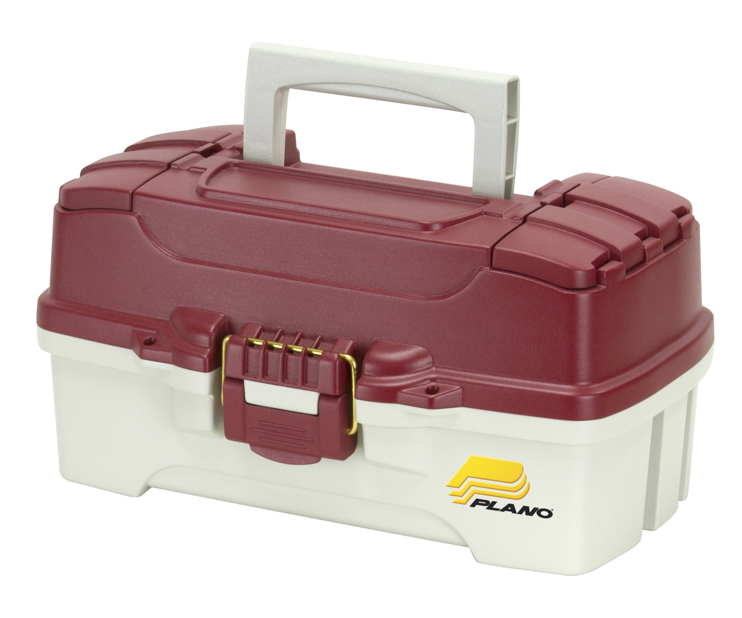 Plano One, Two, and Three Tray Tackle Box One-Tray Red Metallic