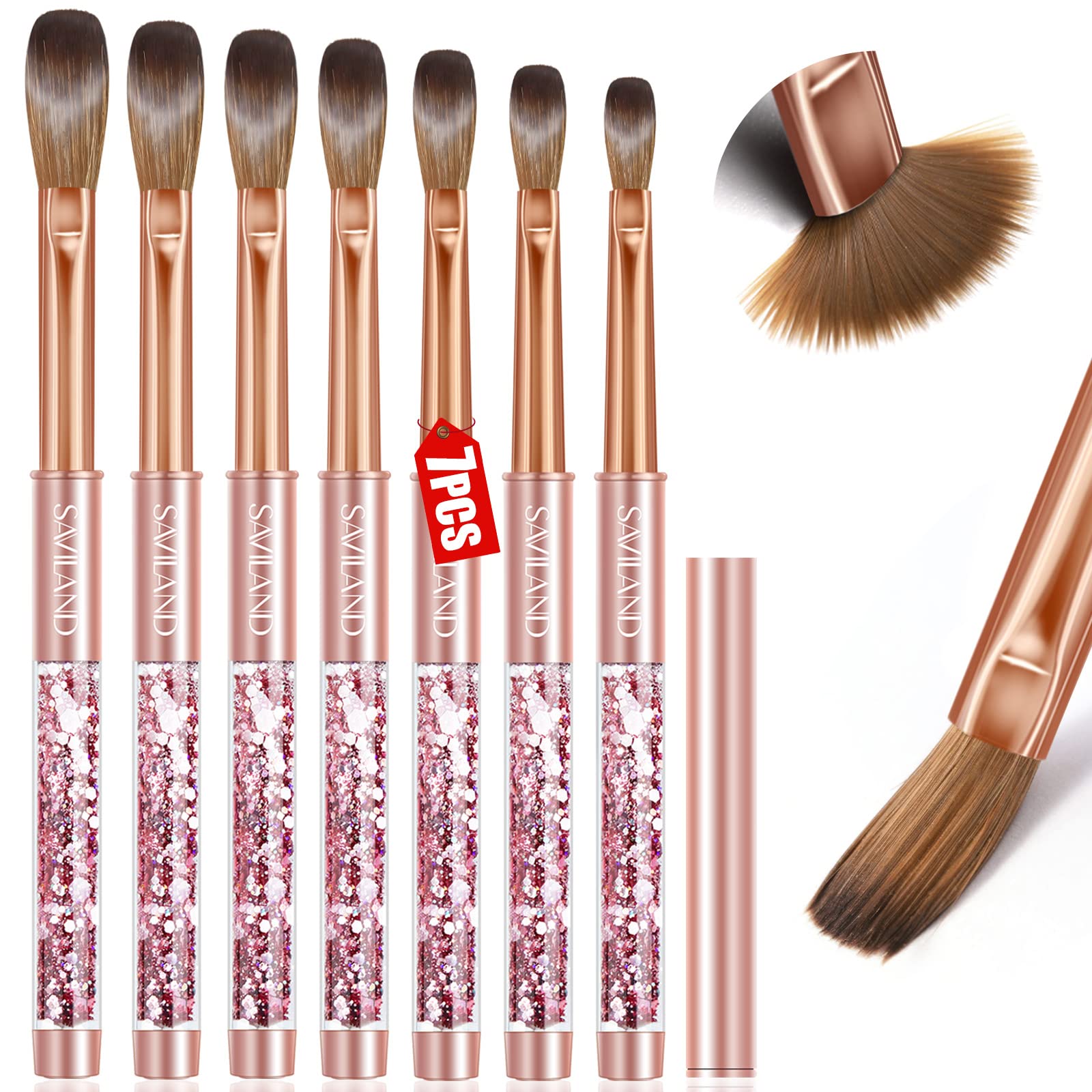 Pure Kolinsky Brush - Rose Gold Edition