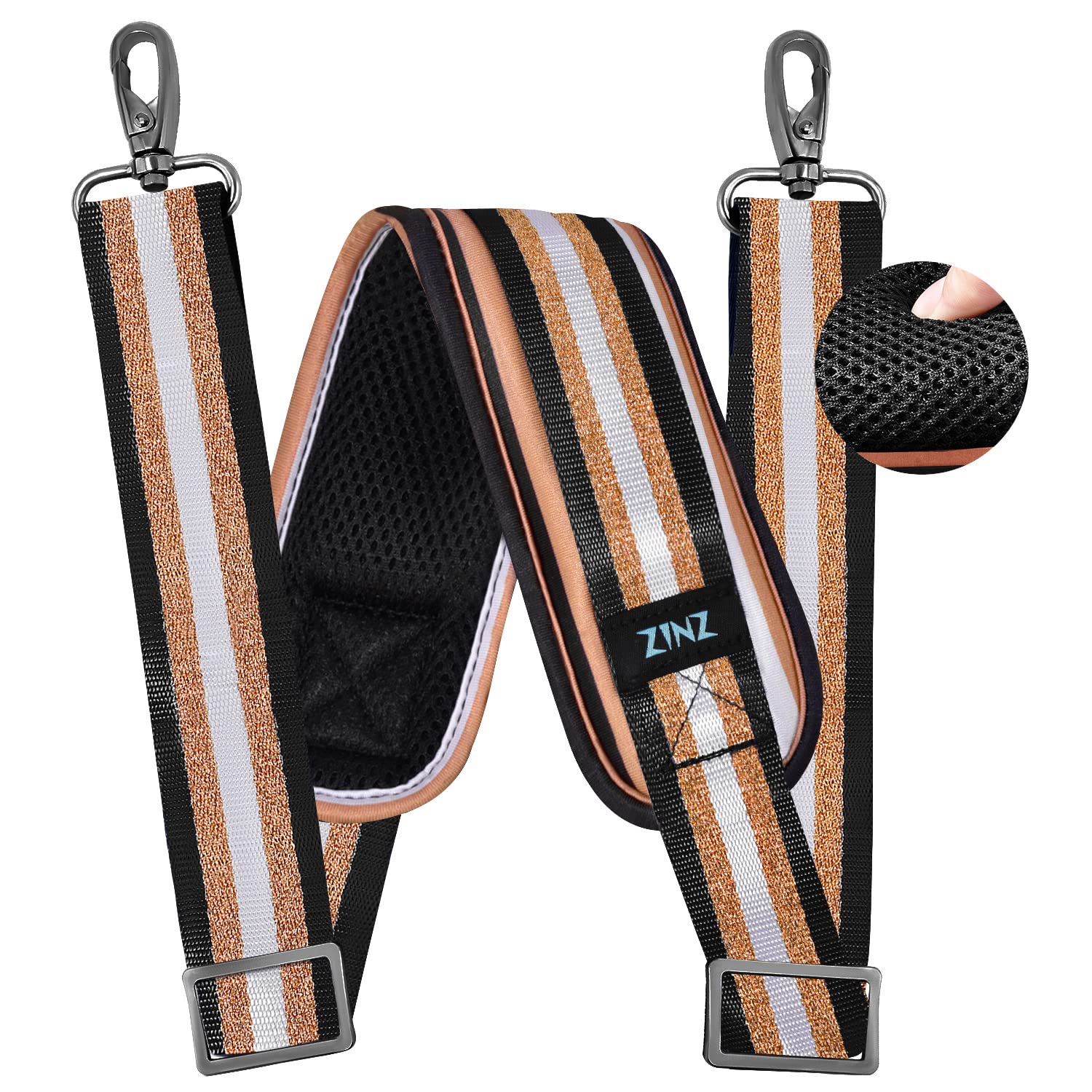 79 inch Shoulder Strap, Extra-Thick Fixed Cushion Pad and Dual