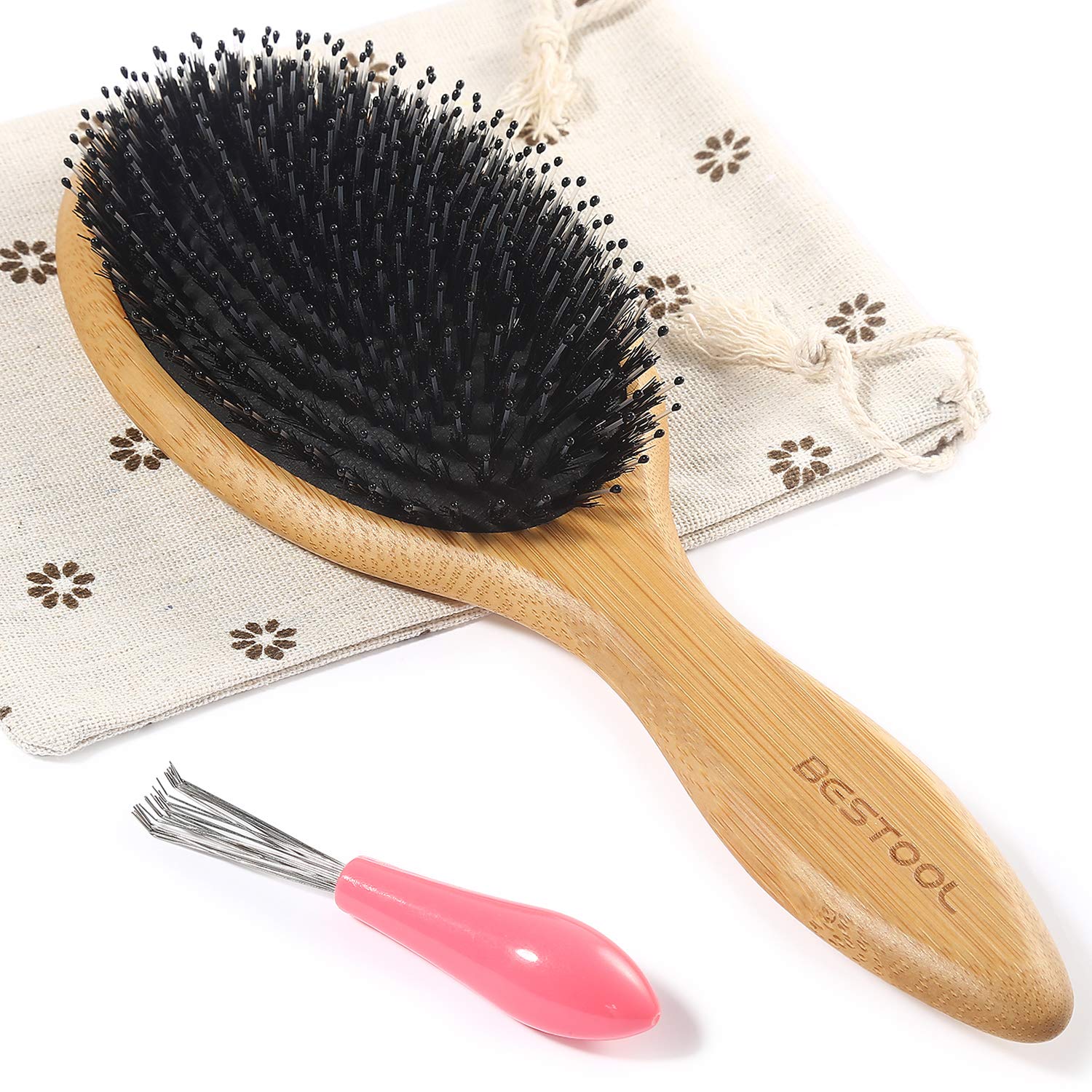 BESTOOL Hair Brush, Boar Bristle Hair Brushes for Women men Kid, Boar &  Nylon Bristle Brush
