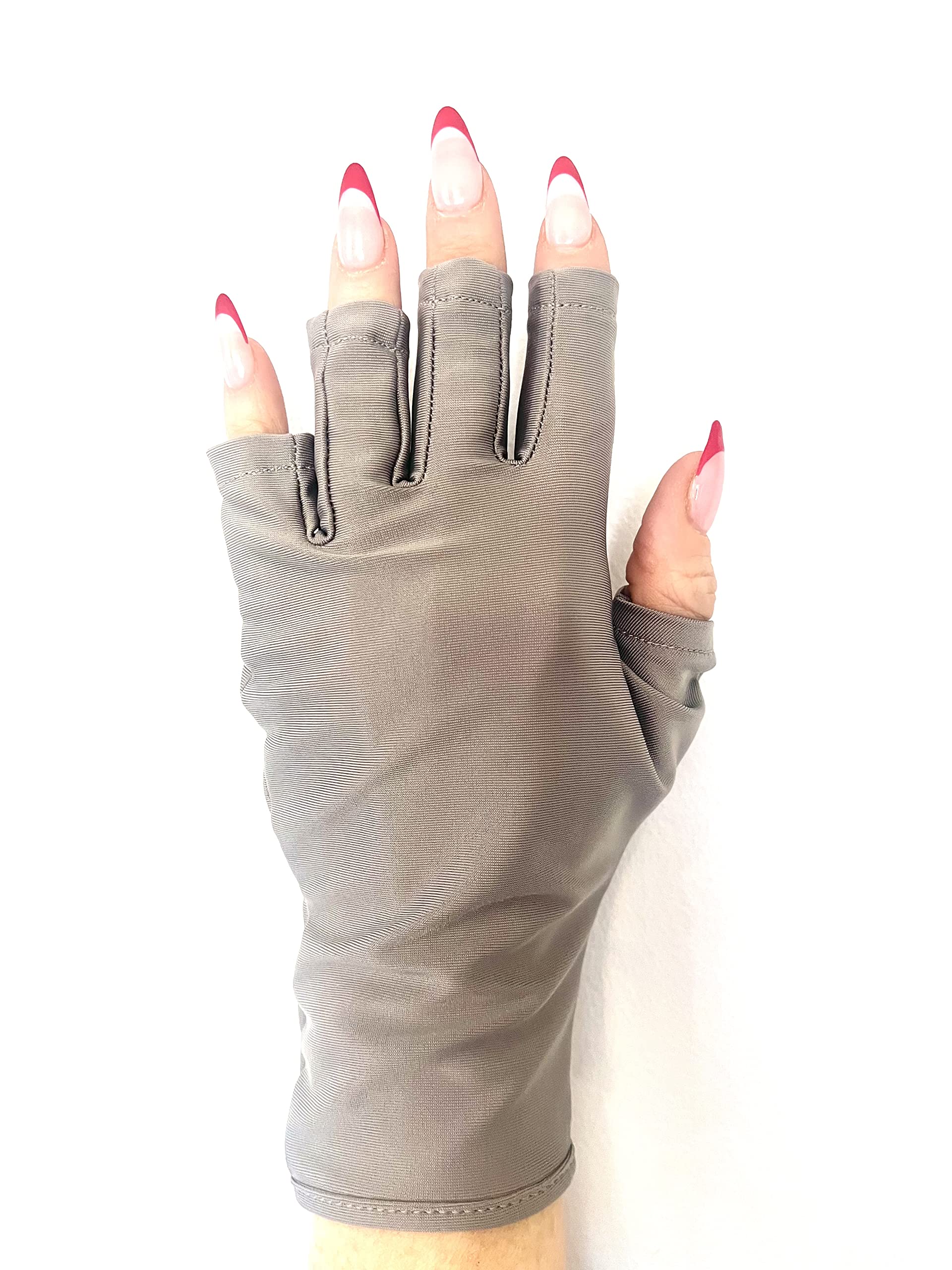ManiGlovz - The ORIGINAL UPF 50+ UV Light Protective Nail Gloves | Gel  Manicure Gloves and Anti UV Fingerless Gloves for Women | Can be Used as  Sun