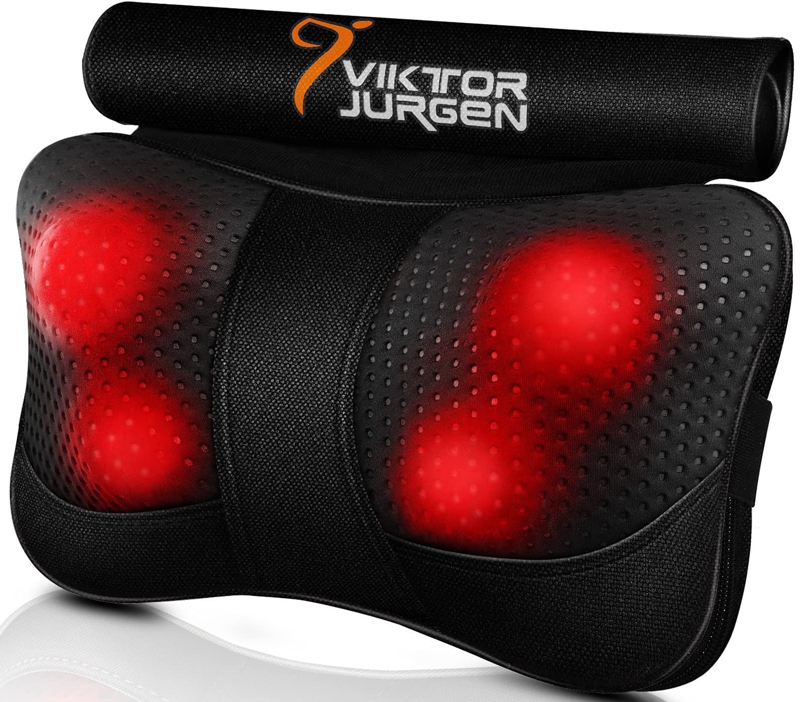 VIKTOR JURGEN Neck and Back Massager Pillow, Shiatsu Kneading Massage with  Heat for Shoulders, Lower Back