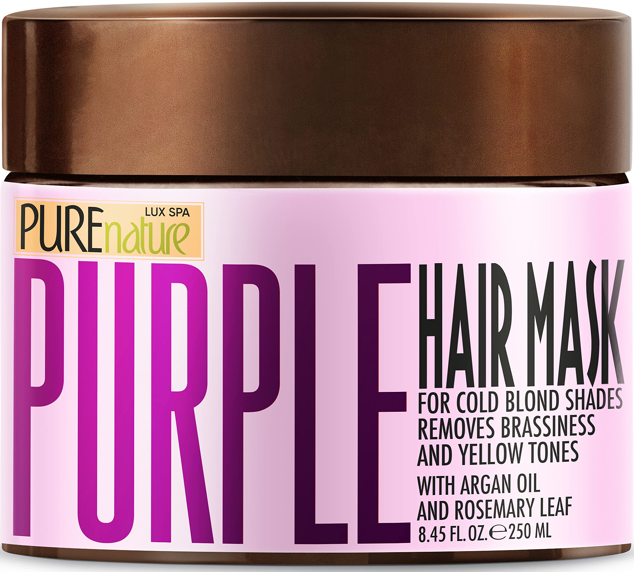 Purple Hair Mask for Bleached and Blonde Hair - Deep Conditioning Treatment  for Women to Remove Yellow Highlights and Repair Dry, Damaged Hair -  Hydrate Colored Hair