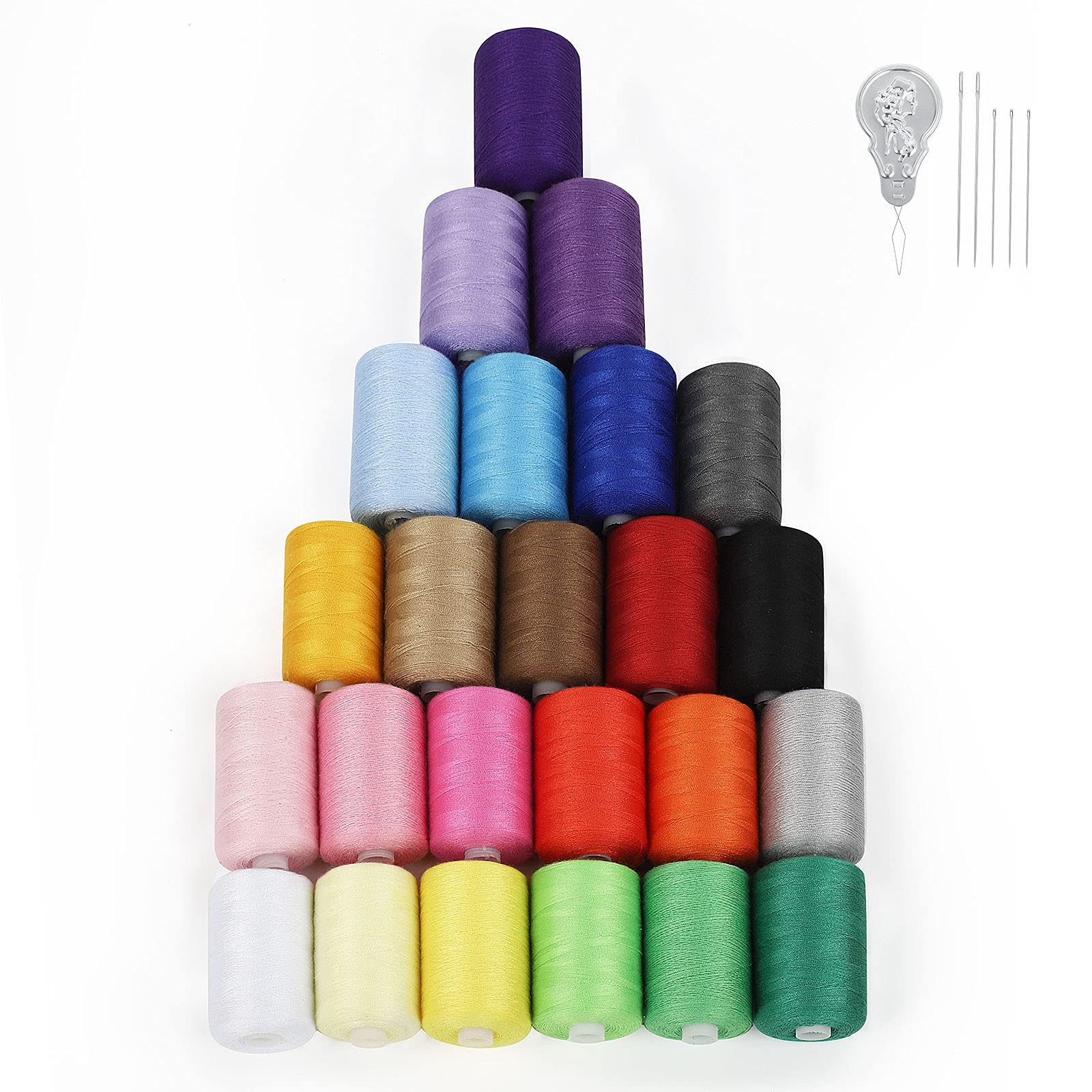 Cotton Sewing Thread 24 Colors Cotton Thread Sets Spools Threads