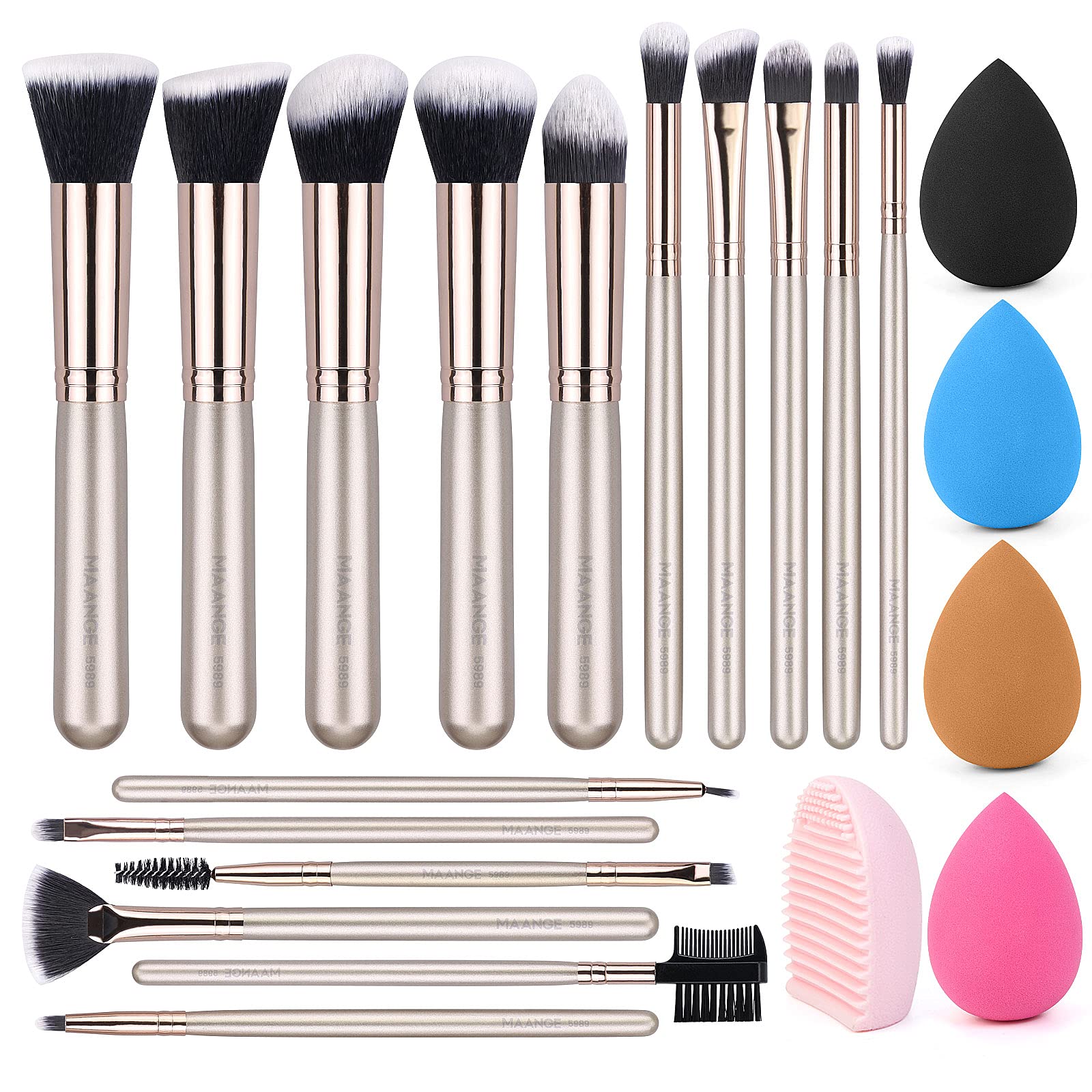 Makeup Brushes MAANGE 16 Pcs Professional Makeup Brushes Set with