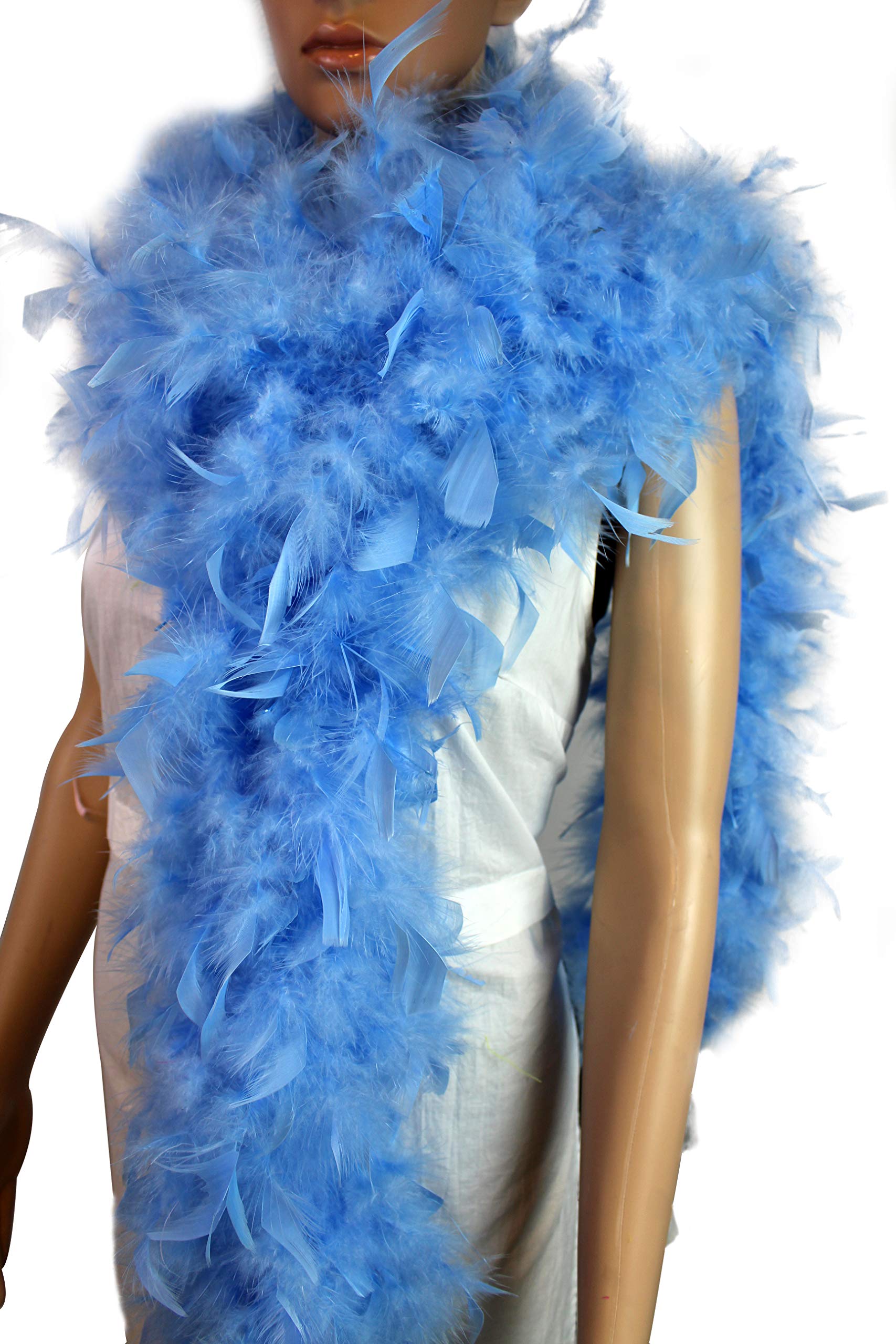 White Chandelle Boa Trim Turkey Feather Boa Fluffy Boa 100 grams