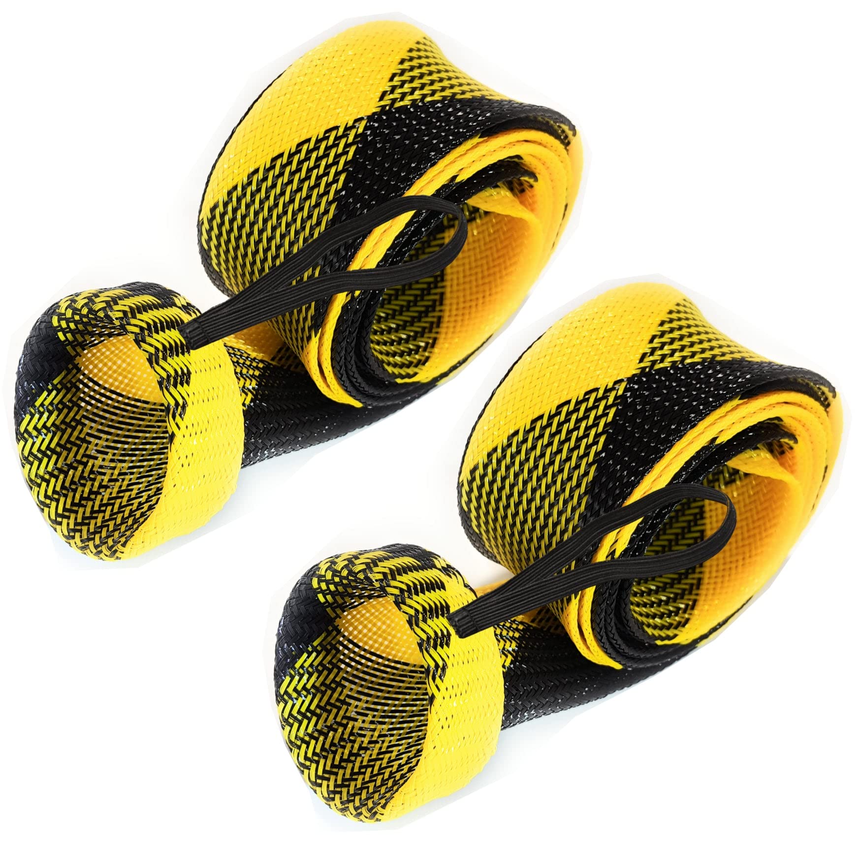 Reaction Tackle Fishing Rod Cover/Rod Sleeve/Rod Sock (2-Pack)/Flat or  Pointed End/Spinning or Casting Rods Spinning / Point End / 2 x 67  Yellow/Black
