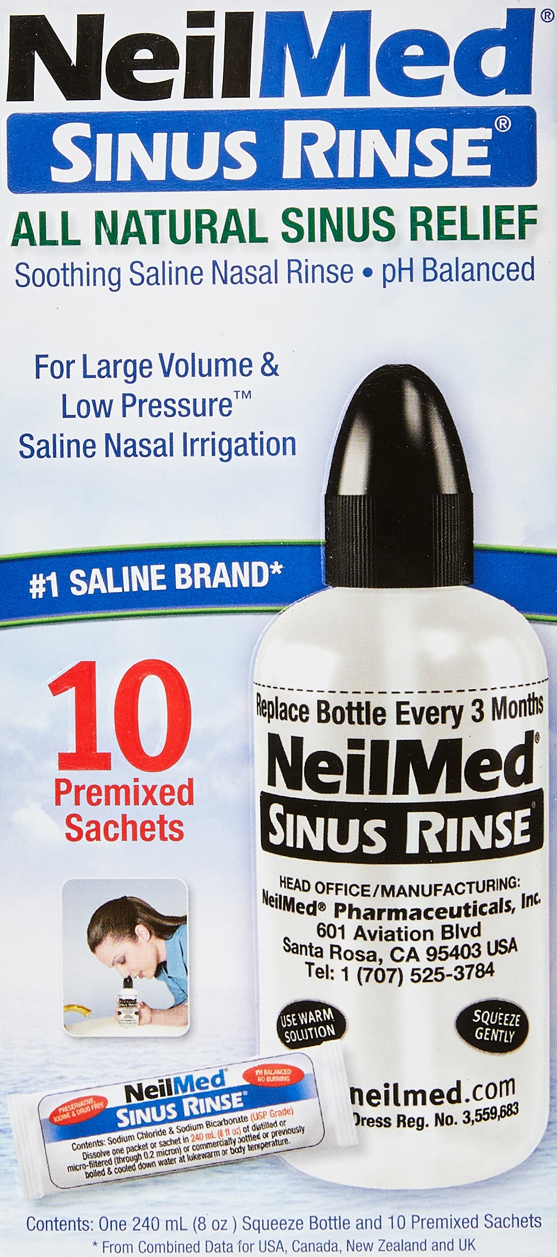  Neilmed Sinus Rinse Starter Kit (Pack of 2) : Health & Household
