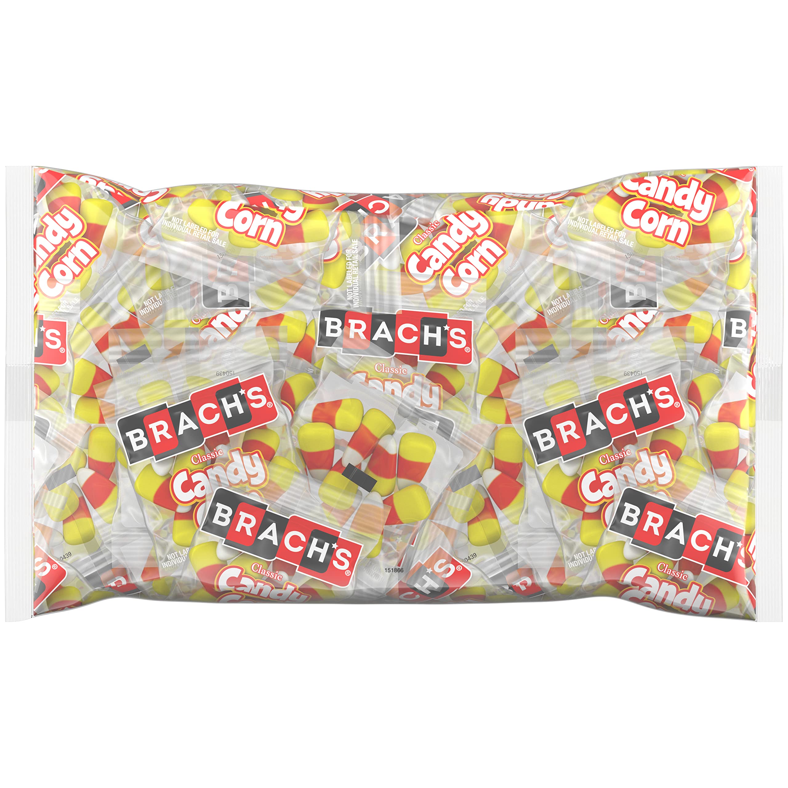 Brach's Classic Candy Corn Treat Packs, Individually Wrapped Candy, 50ct  Bag, Pack of 2 Classic 50