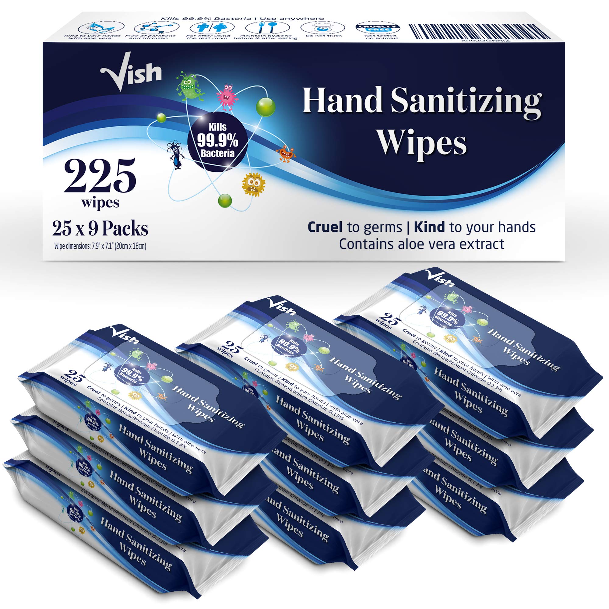 Hand Sanitizing Wipes - Kills 99.9% of Germs