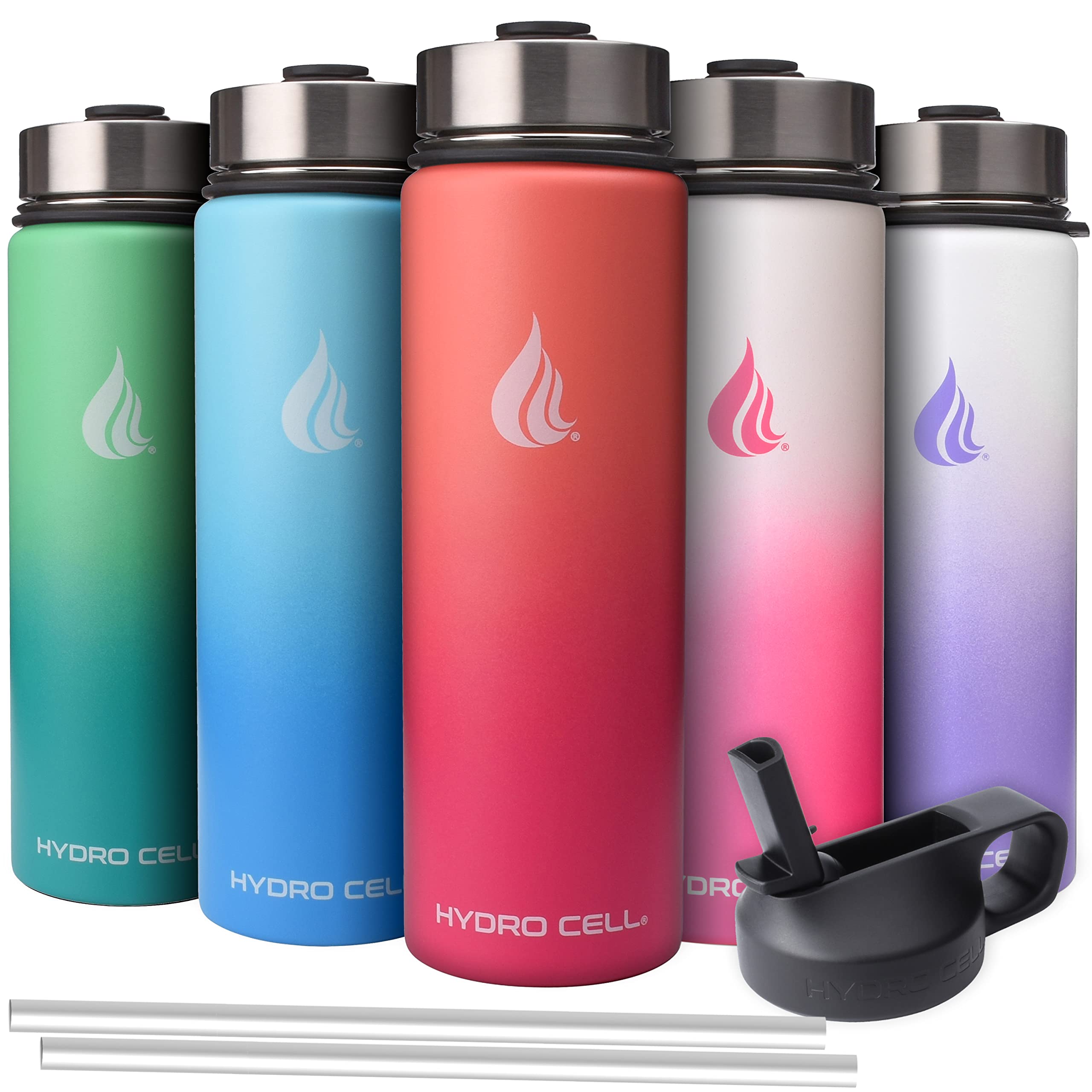 Insulated Stainless Steel Water Bottles (Set of 2) sports water