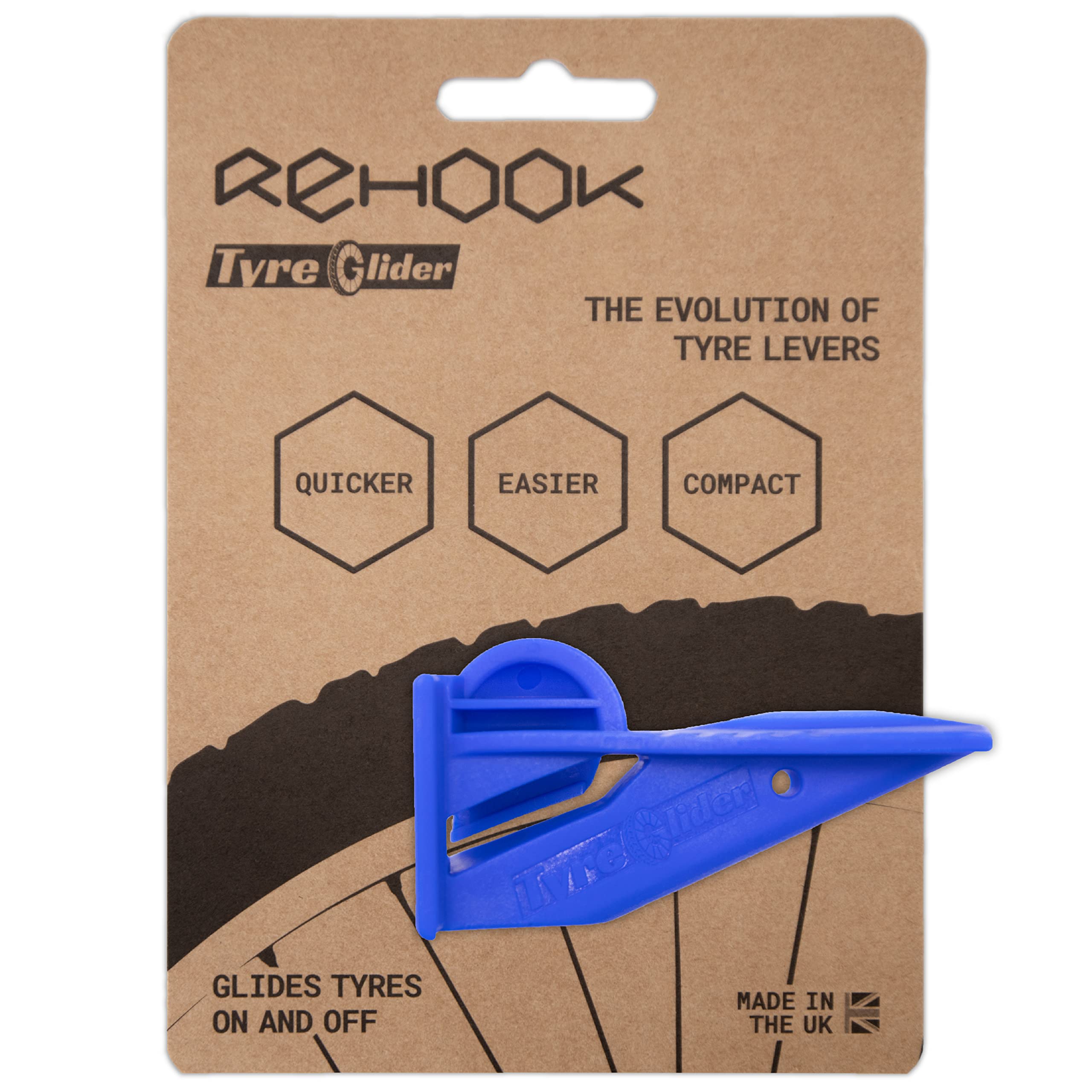 Rehook Tyre Glider - A Strong Portable Bicycle Tyre replacement and Bike  Tire Remover Tool - No more
