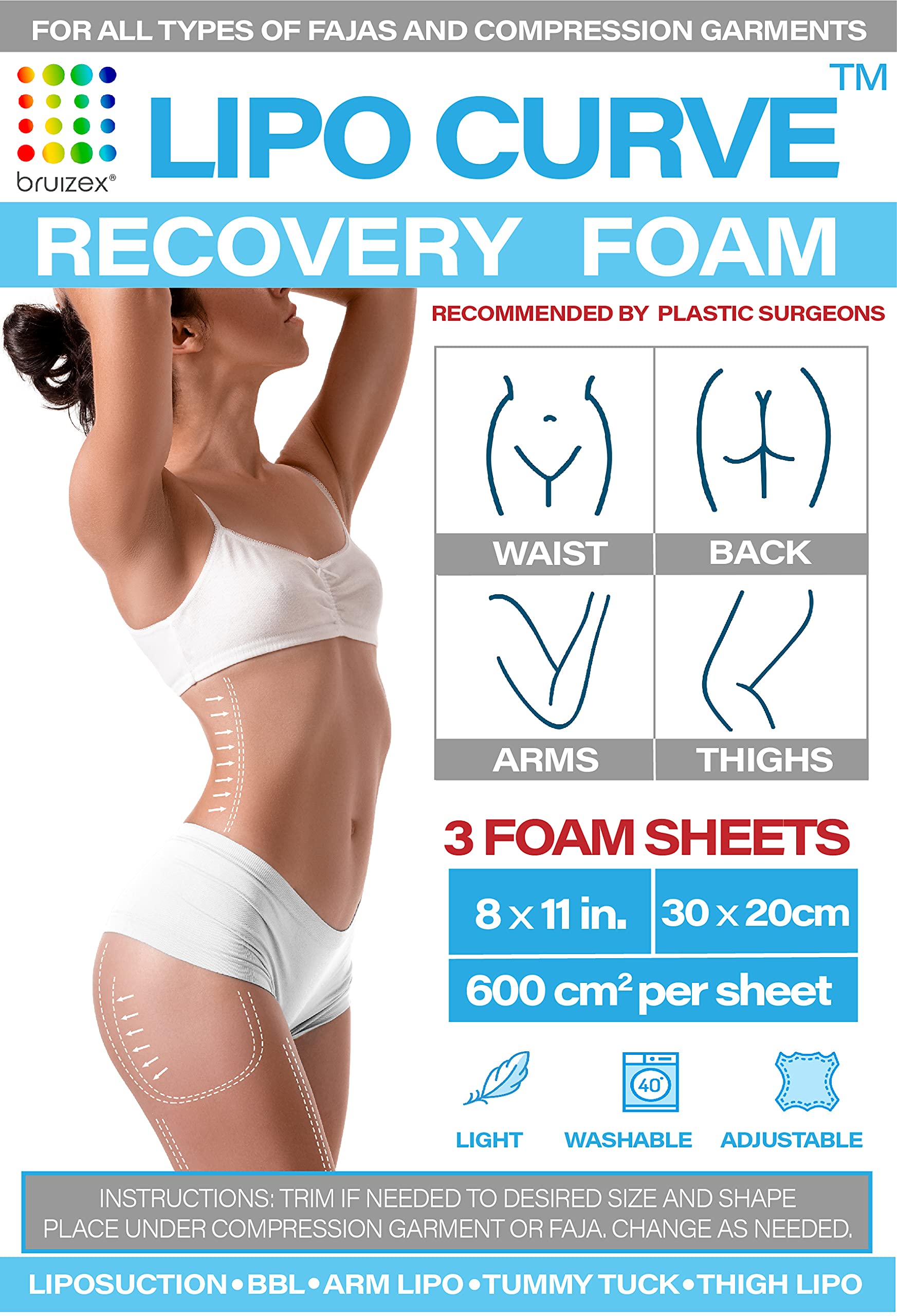 Buy Medical Grade Post Lipo Foam Compression Sheets – Post Surgery