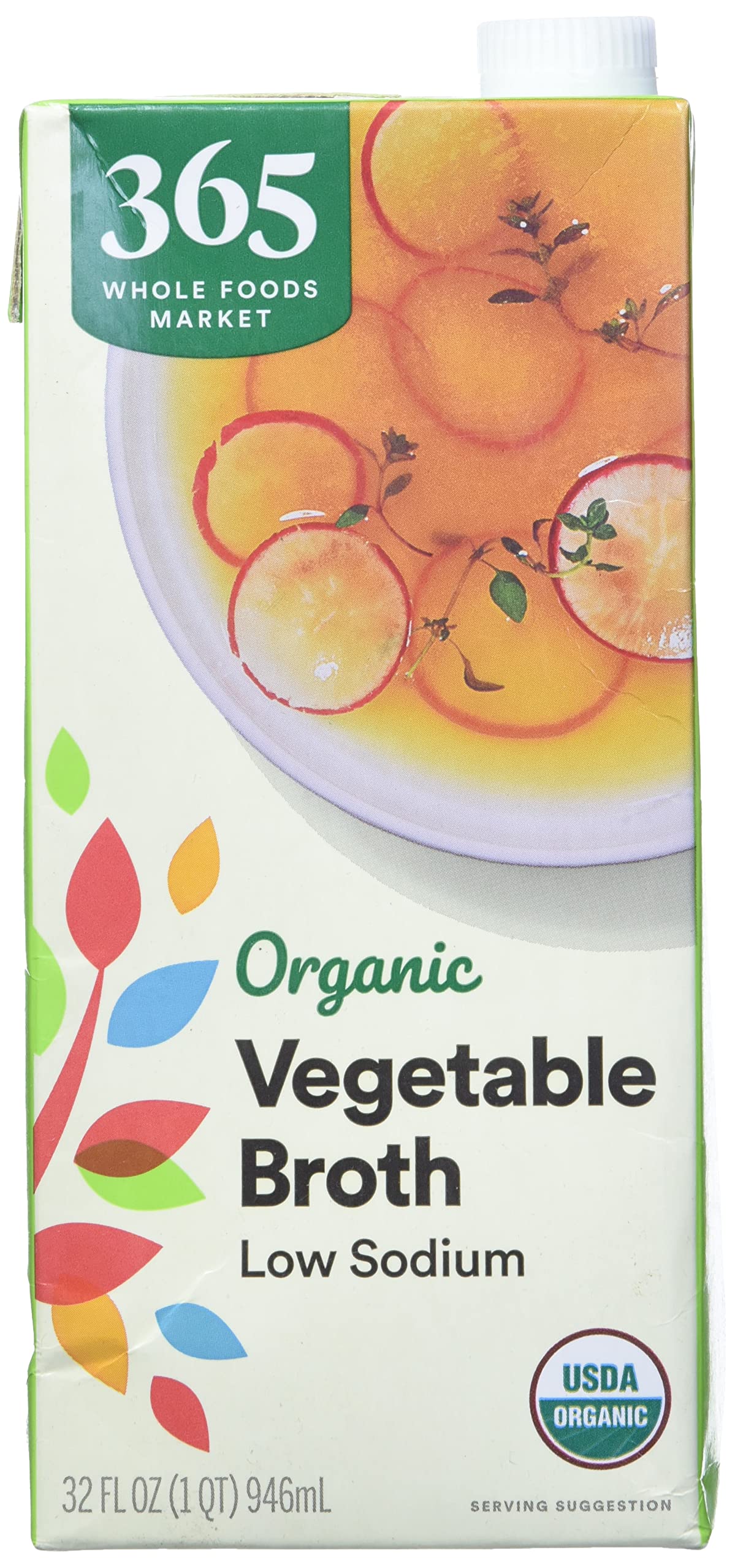 365 EVERYDAY VALUE® Organic Chicken Broth Low Sodium, 32 Fl. Oz.