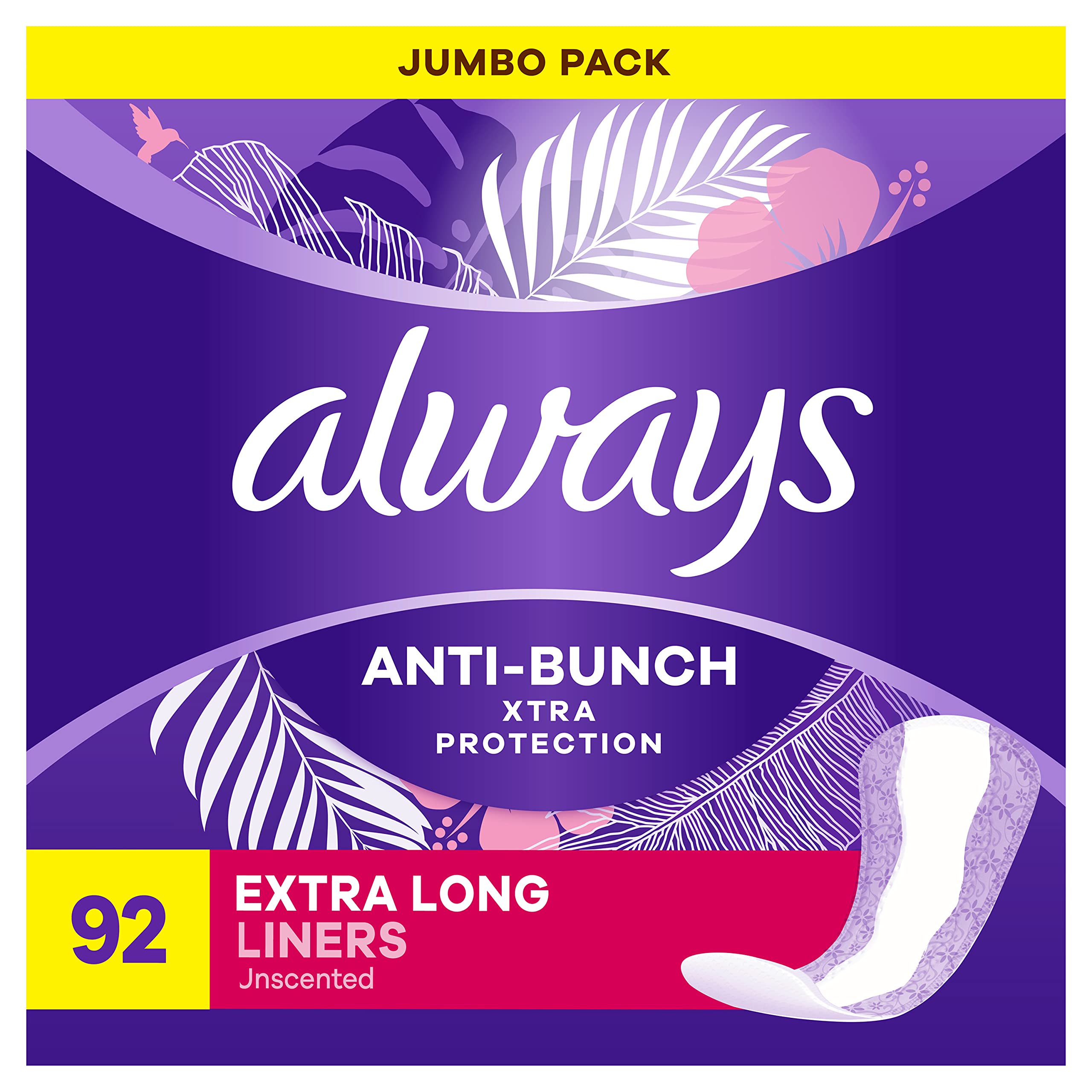 Always Thin, No Feel Protection Daily Liners, Regular Absorbency Scented, Regular  Absorbency