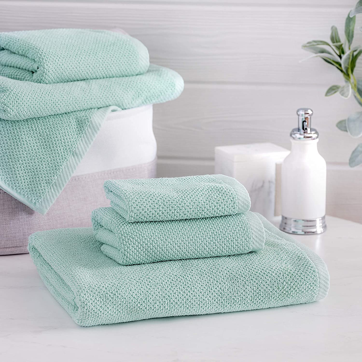 Towel Set 6 PC Set 100% Cotton 600 GSM 2 Bath 2 Hand 2 Wash Towels