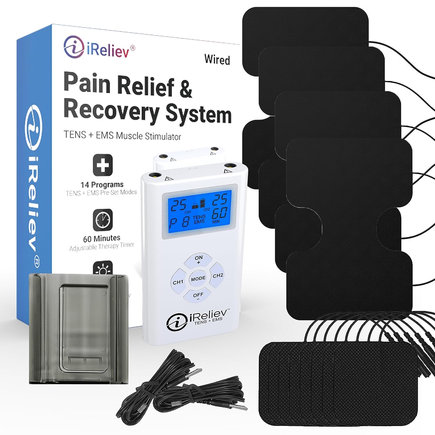 Wireless TENS EMS Unit iReliev - Wearable Therapy System