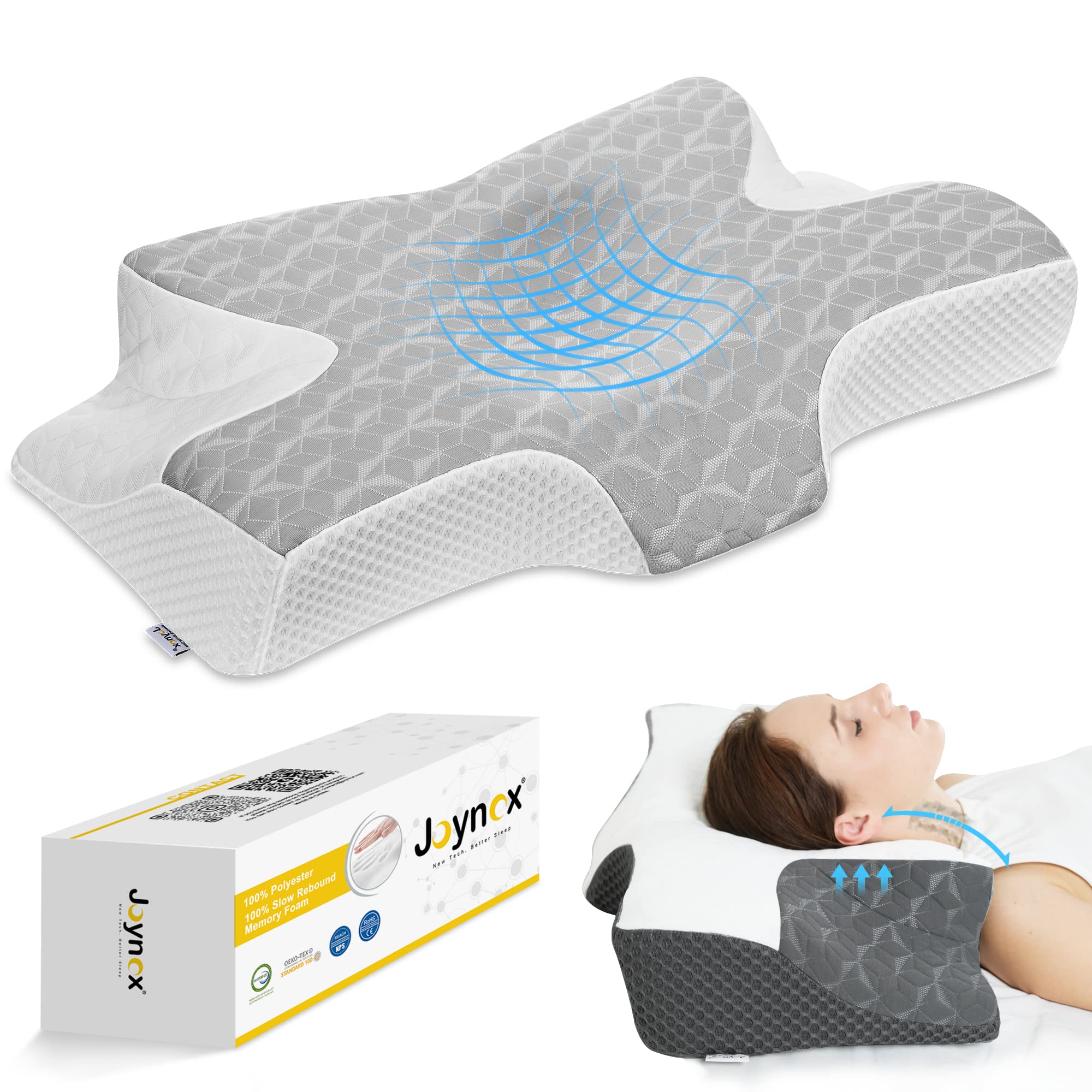 Trakk Ergonomic Knee Pillow Support Memory Foam Sleeping On Side