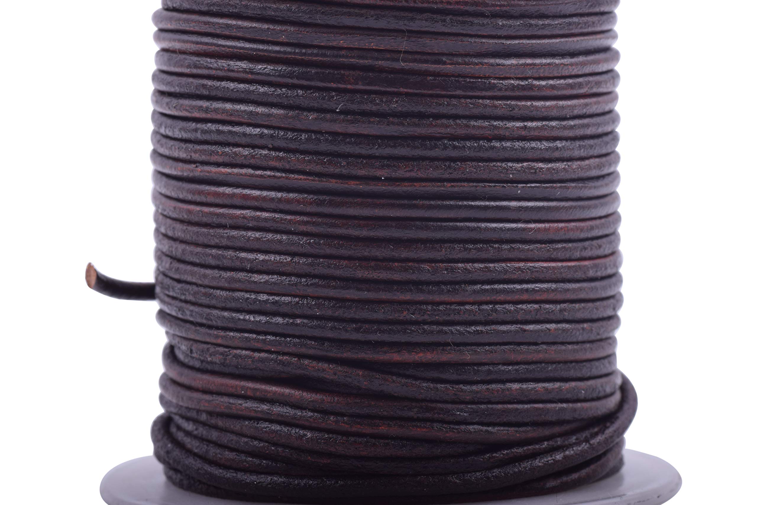  KONMAY Jewelry Real Leather Cord, 40 Yards 1.0mm Mixed Leather  String for Necklaces, Bracelets, Jewelry Making, Crafting and Braiding