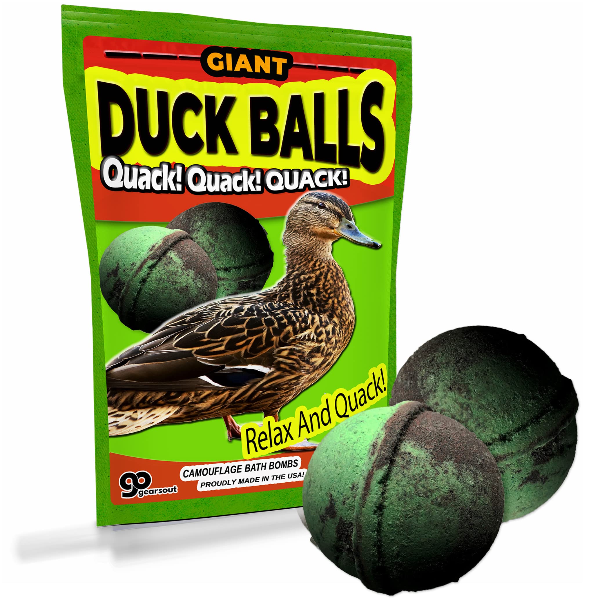 Giant Duck Balls Bath Time Adventure Kit - Funny Gift for Hunters - Duck  Hunting Gifts for Men - Stocking Stuffer Hilarious Gag Gift Adult Gift  Baskets Dirty Santa Bath Bomb Bath Time