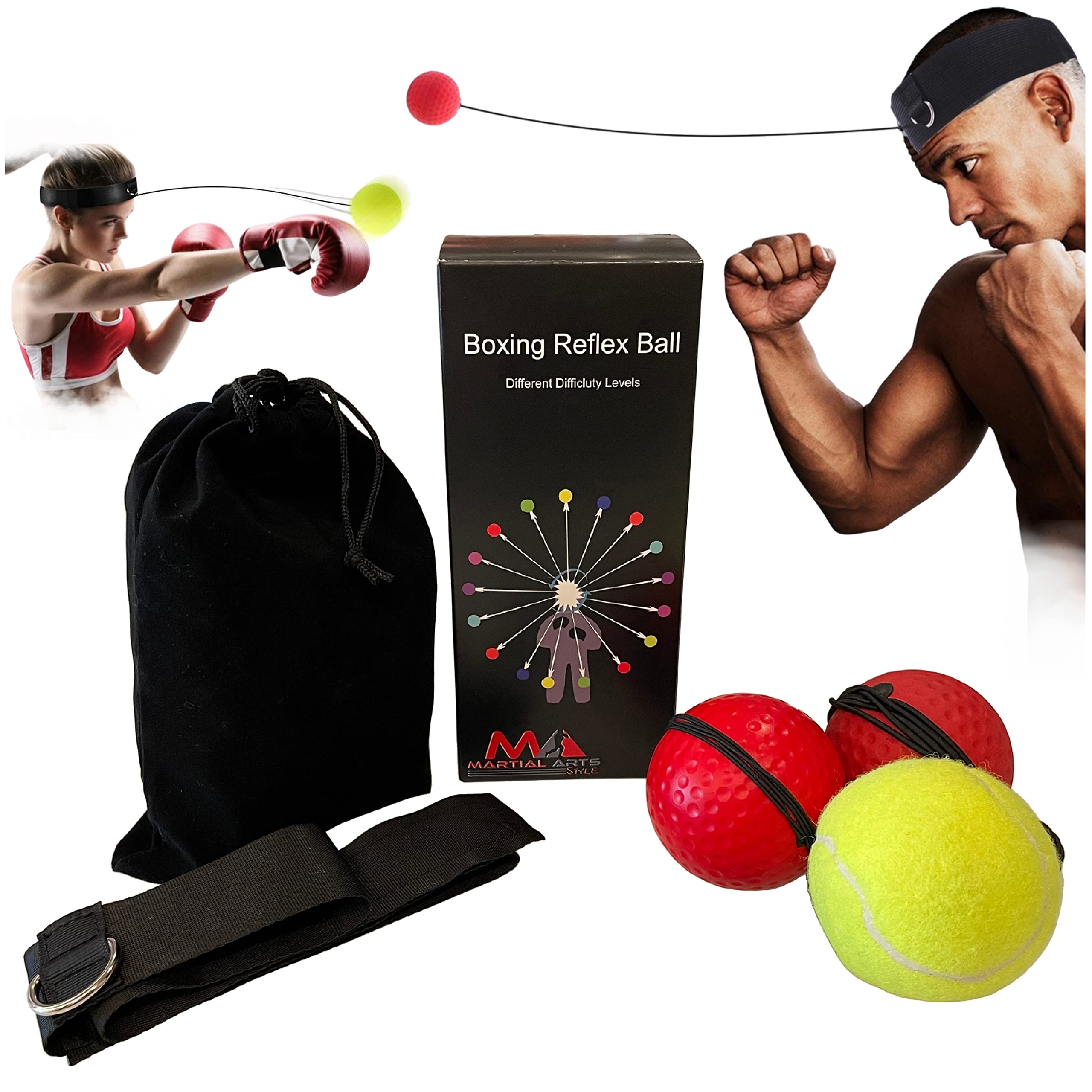 Boxing Reflex Ball Headband, Punching Ball Headband, MMA Training