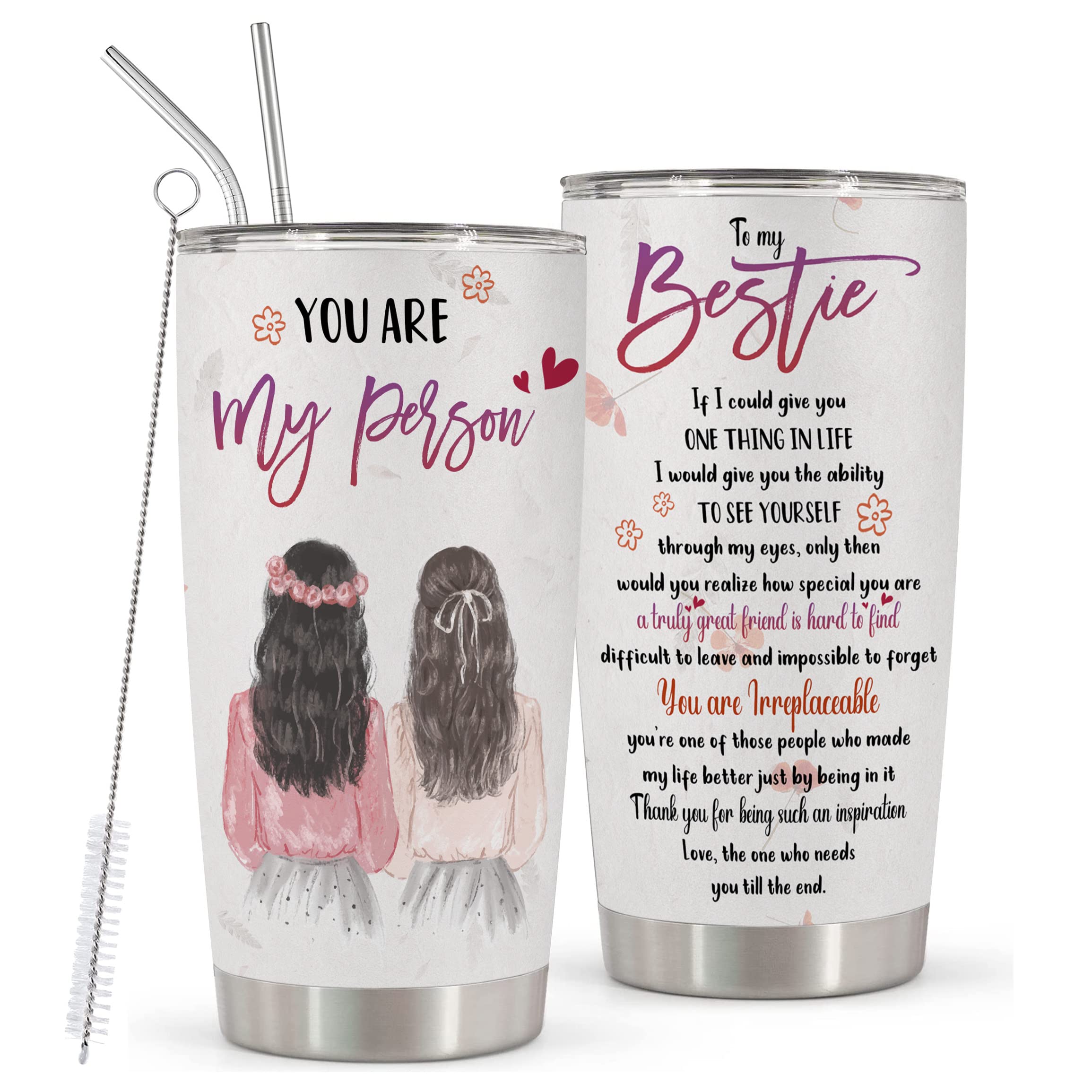HOMISBES Best Friend Tumblers for Women - Gifts for Best Friends Women  Birthday - Friendship Gifts f…See more HOMISBES Best Friend Tumblers for  Women