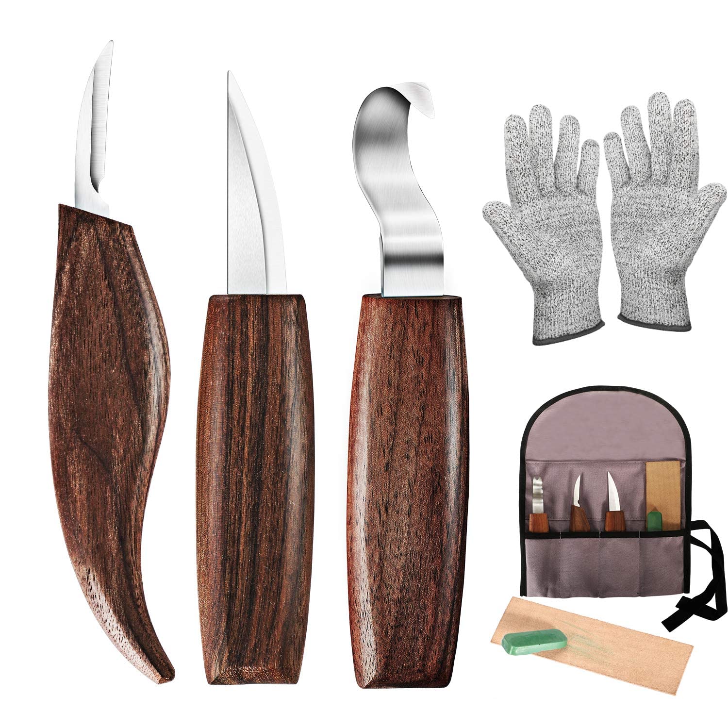  Wood Carving Kit for Beginners Wood Carving Tools Kids Adults,  Carving Knife Set with 5pcs Wood Carving Knives,3blocks,Anti-Slip  Cut-Resistant Gloves, Woodworking DIY Pendant for Gift : Arts, Crafts &  Sewing
