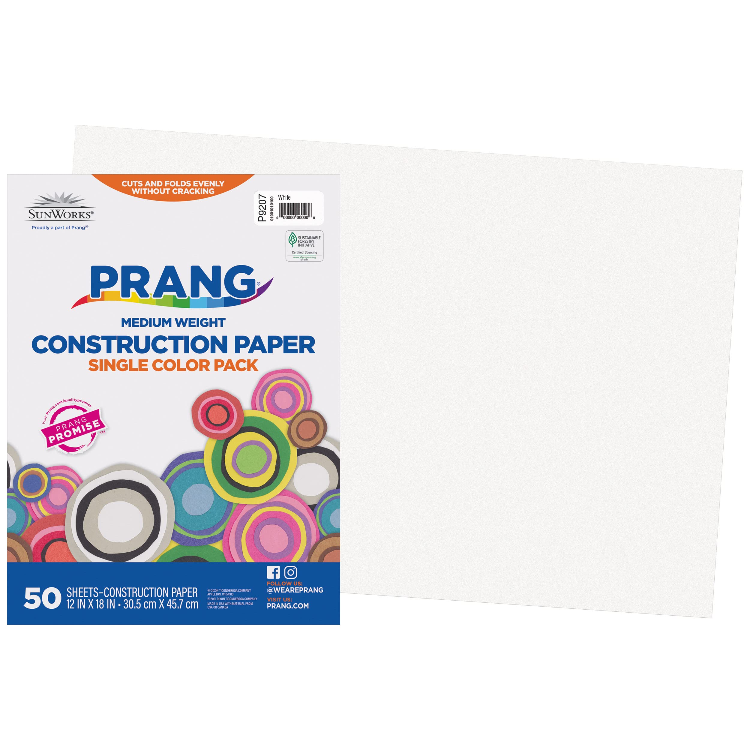 Prang (Formerly Art Street) Construction Paper, 10 Assorted Colors