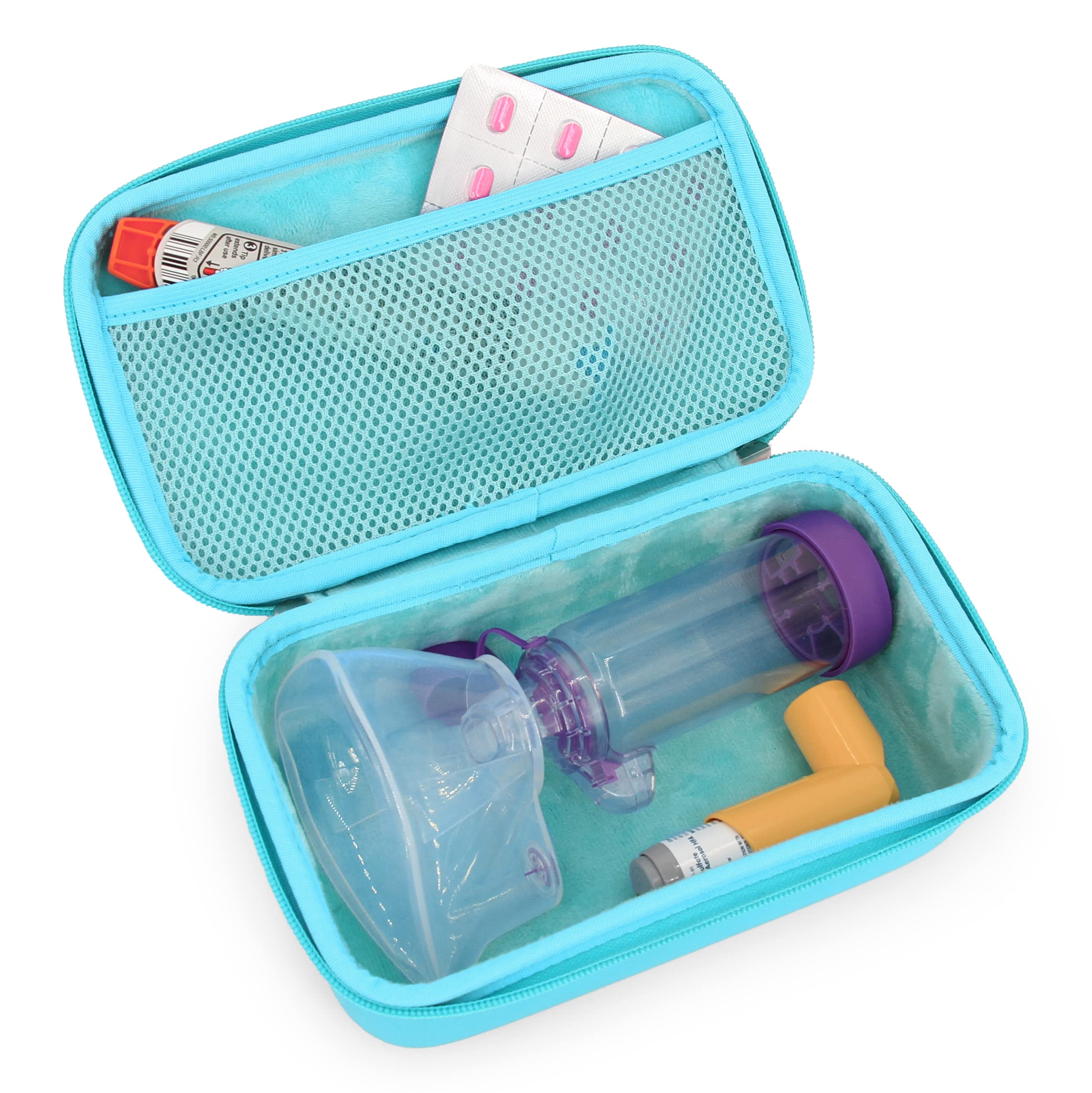 CASEMATIX Asthma Inhaler Case for Travel Fits Asthma Inhaler Spacer