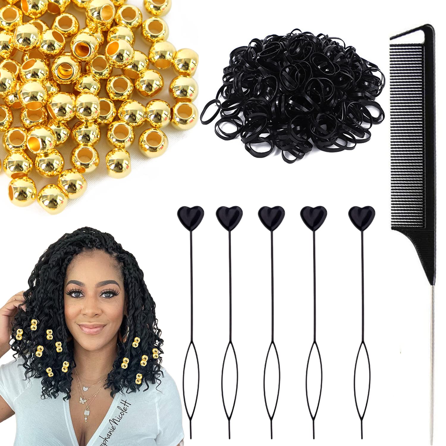 Hair Beader Used for Beads or Crochet Braids
