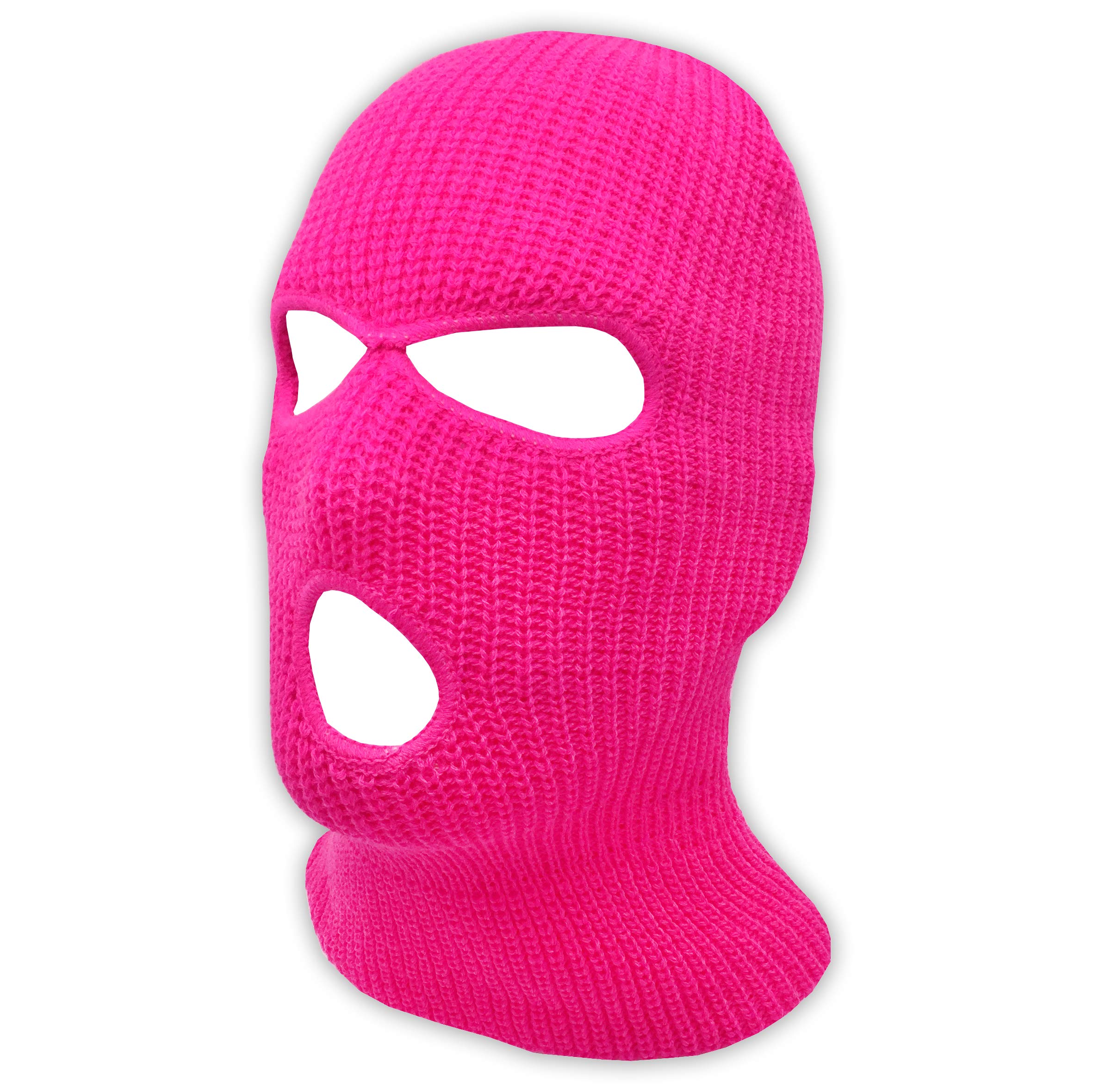 Mlqidk 3-Hole Knitted Full Face Ski Mask, Winter Balaclava For Adults