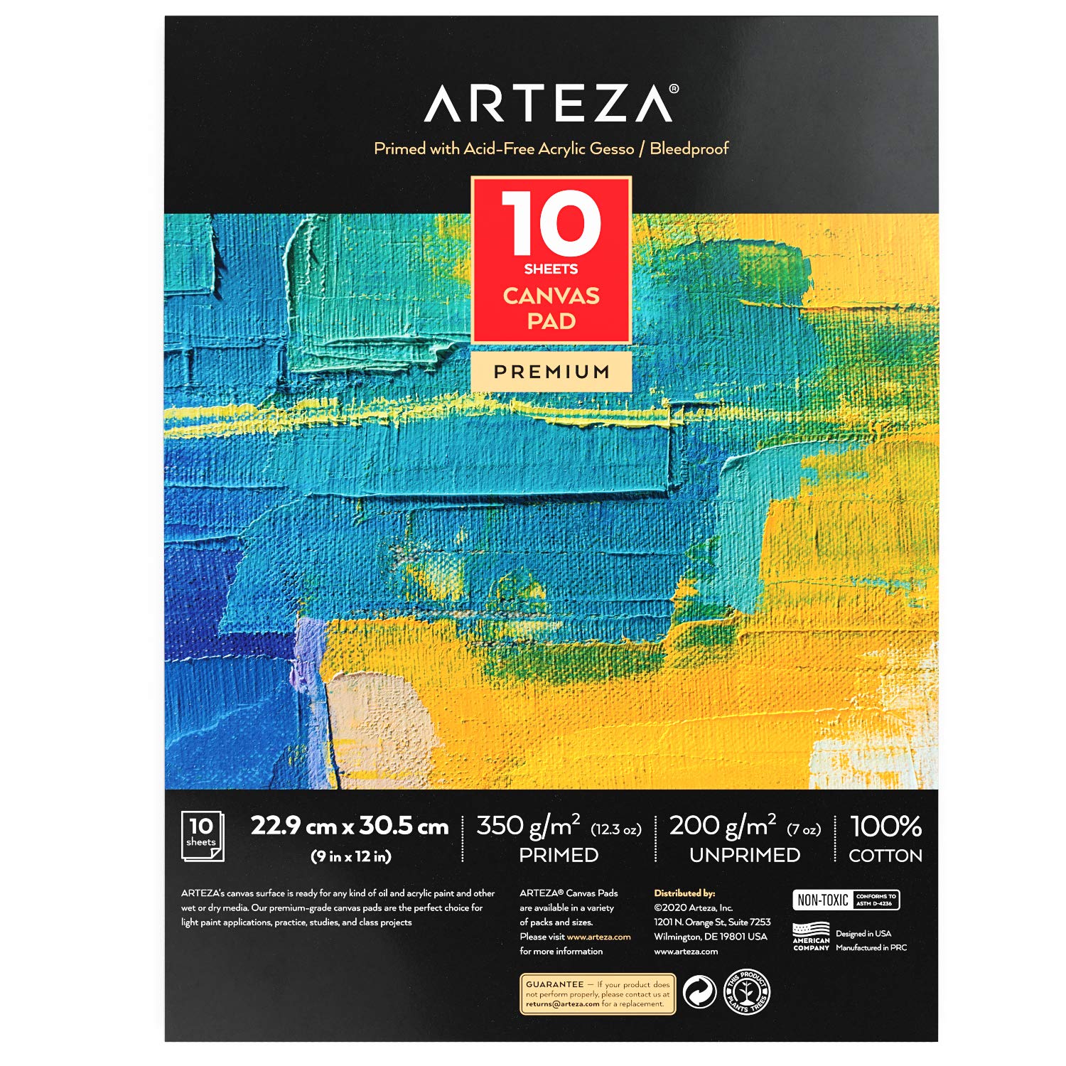 Arteza Paint Canvases for Painting, Pack of 12, 8 x Nigeria