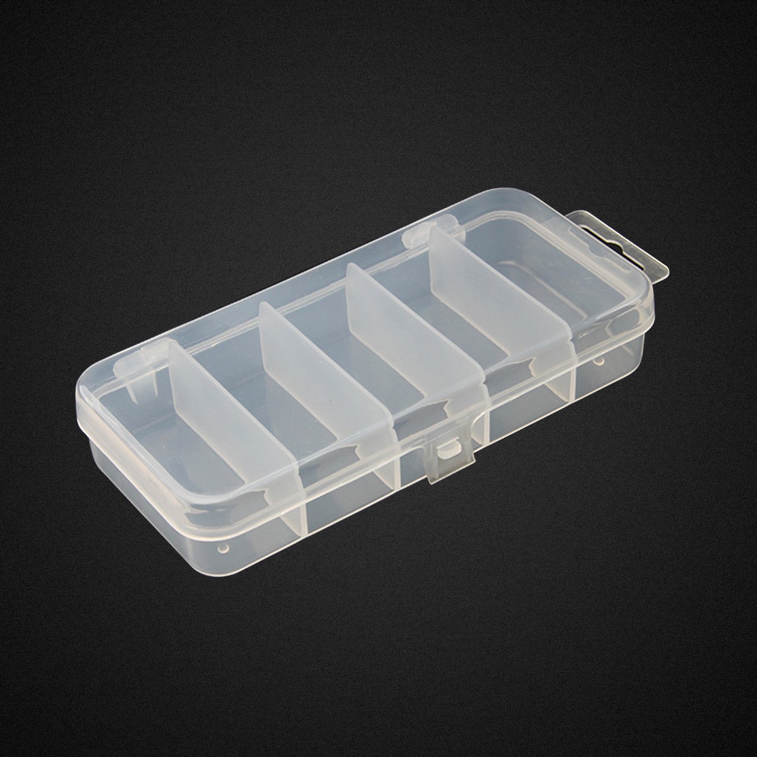 Honbay 2PCS 5x2.4x1Inch Small Clear Visible Plastic Fishing Tackle  Accessory Box Fishing Lure Bait Hooks