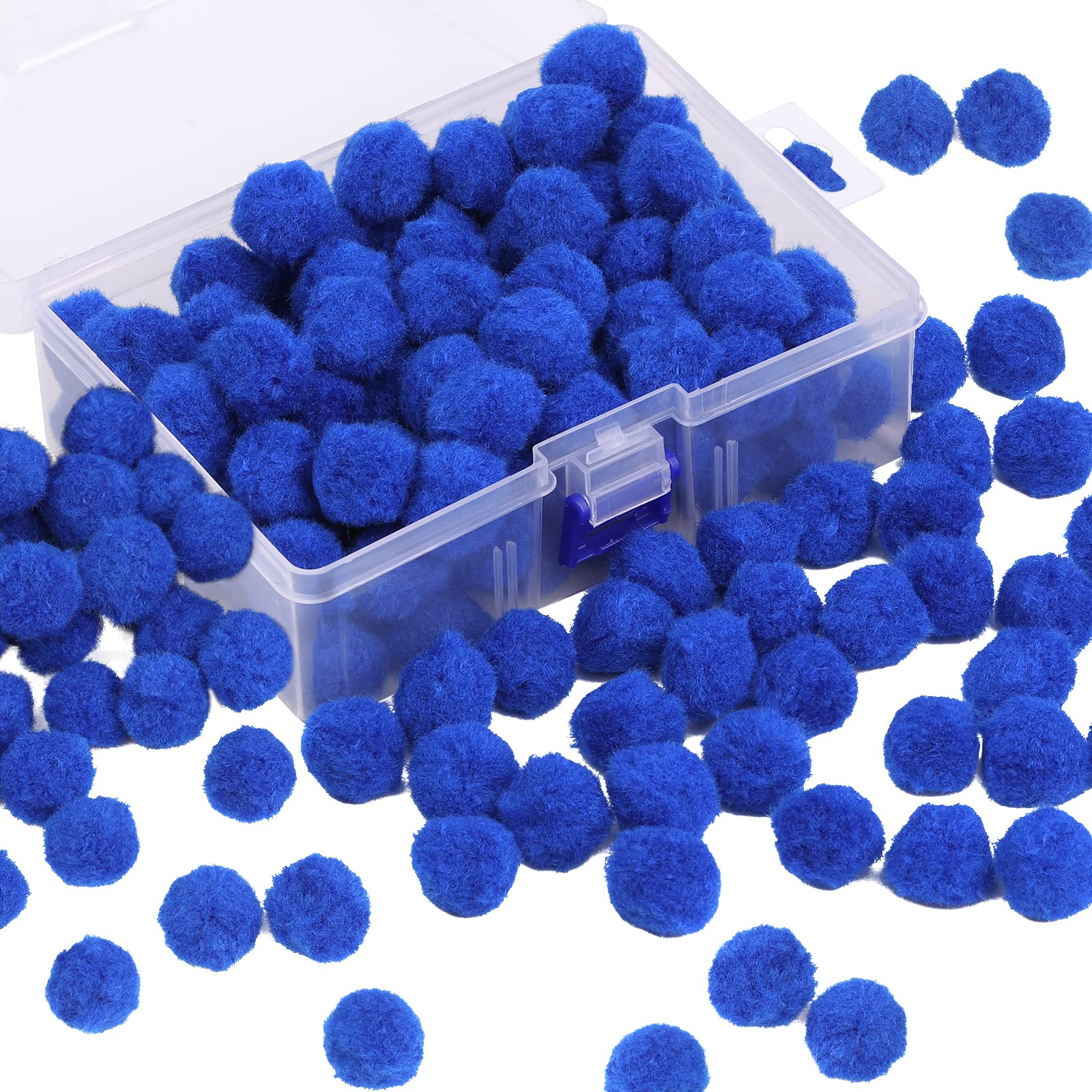 150 Pcs Pom Poms for Craft 1 Inch Pom Pom Balls Poms Arts and Crafts for  Creative Decorations Blue Pompoms for Crafts Kids DIY Projects