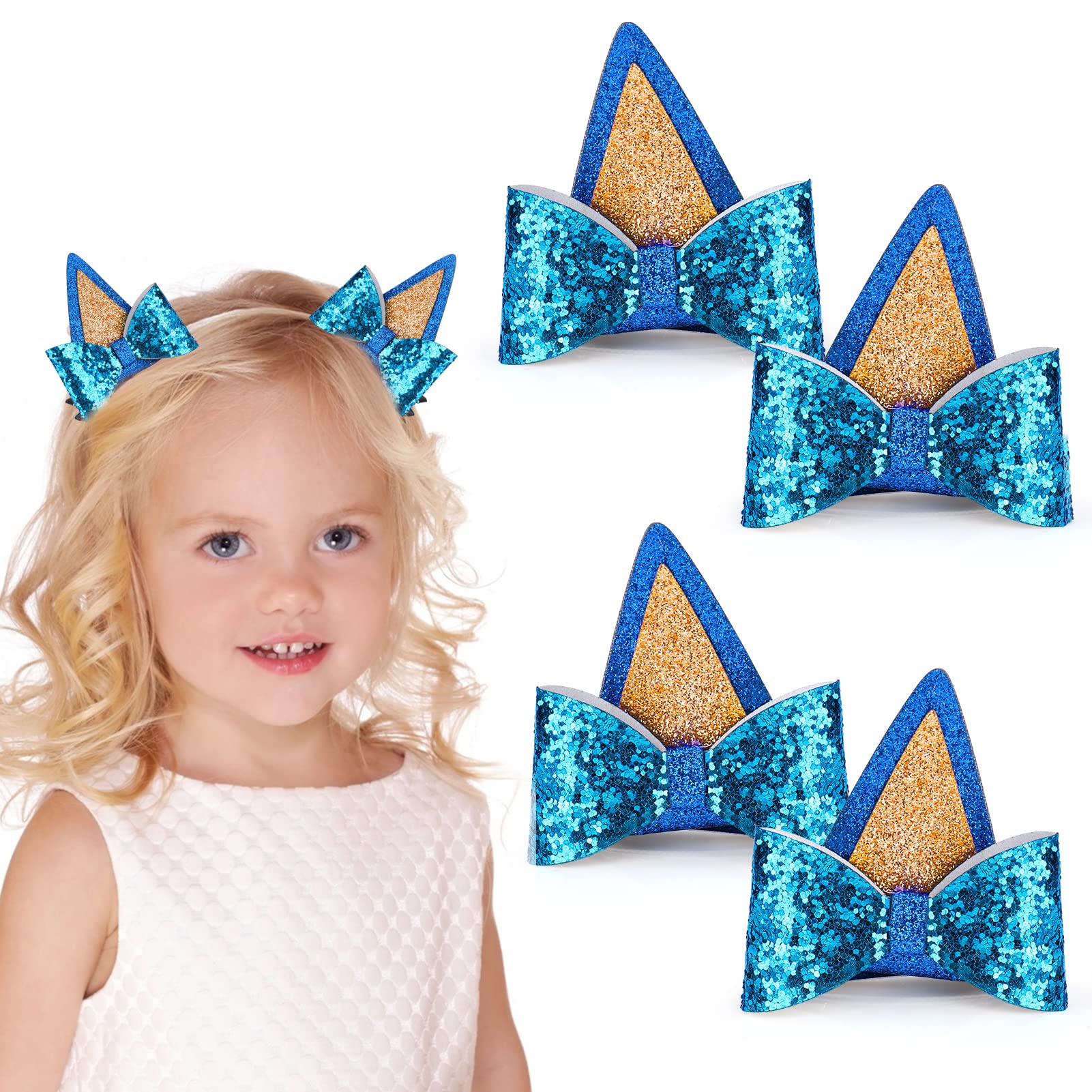 12 Pieces Kawaii Hair Clips for Girls Cartoon Girl Hair Accessories,Cute  Things for Teen Girl Gifts (Blue Dog)