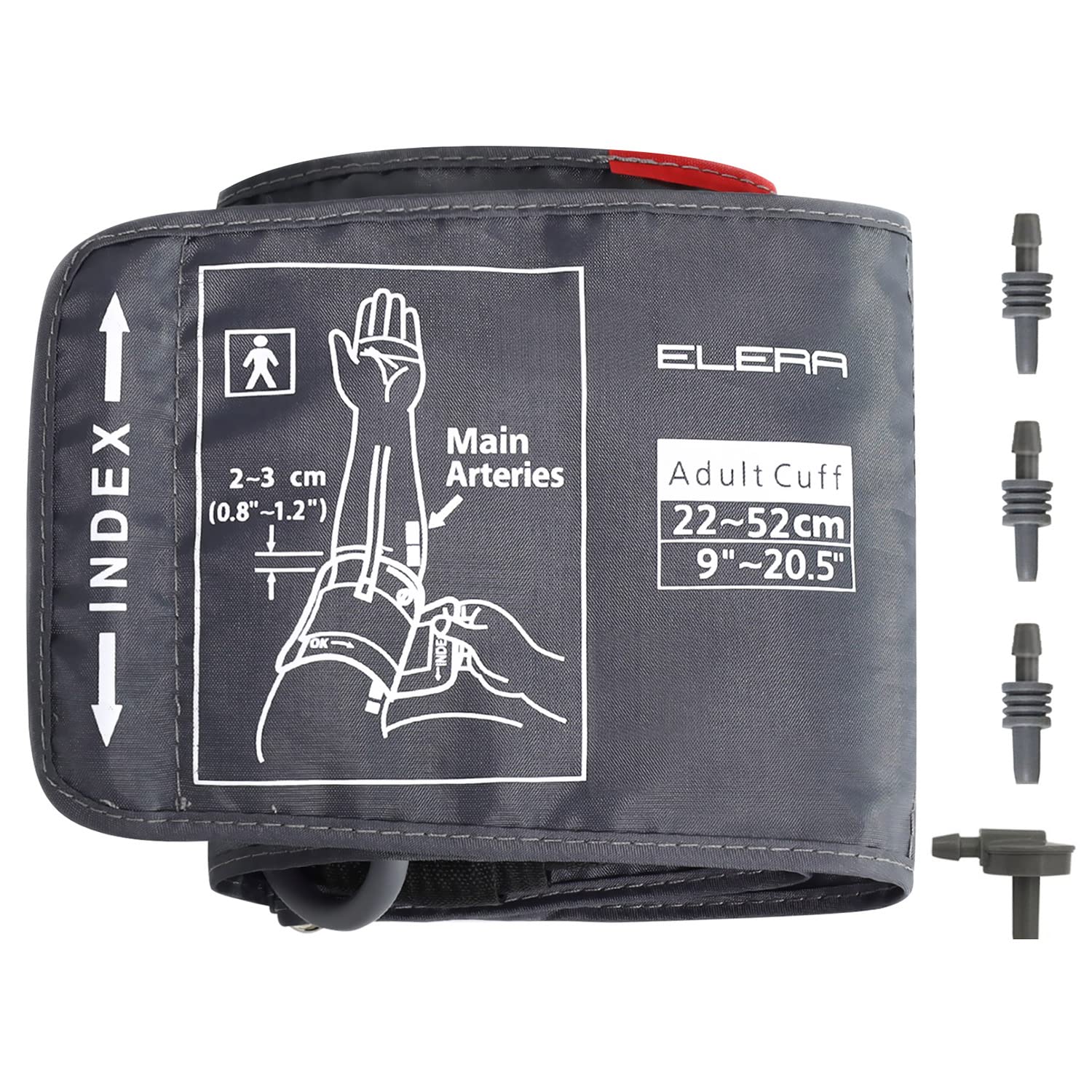 Extra Large Blood Pressure Cuff, ELERA 9-20.5 Inches (22-52CM) XL  Replacement Cuff for Big Arm, Compatible with Omron BP, Cuff Only