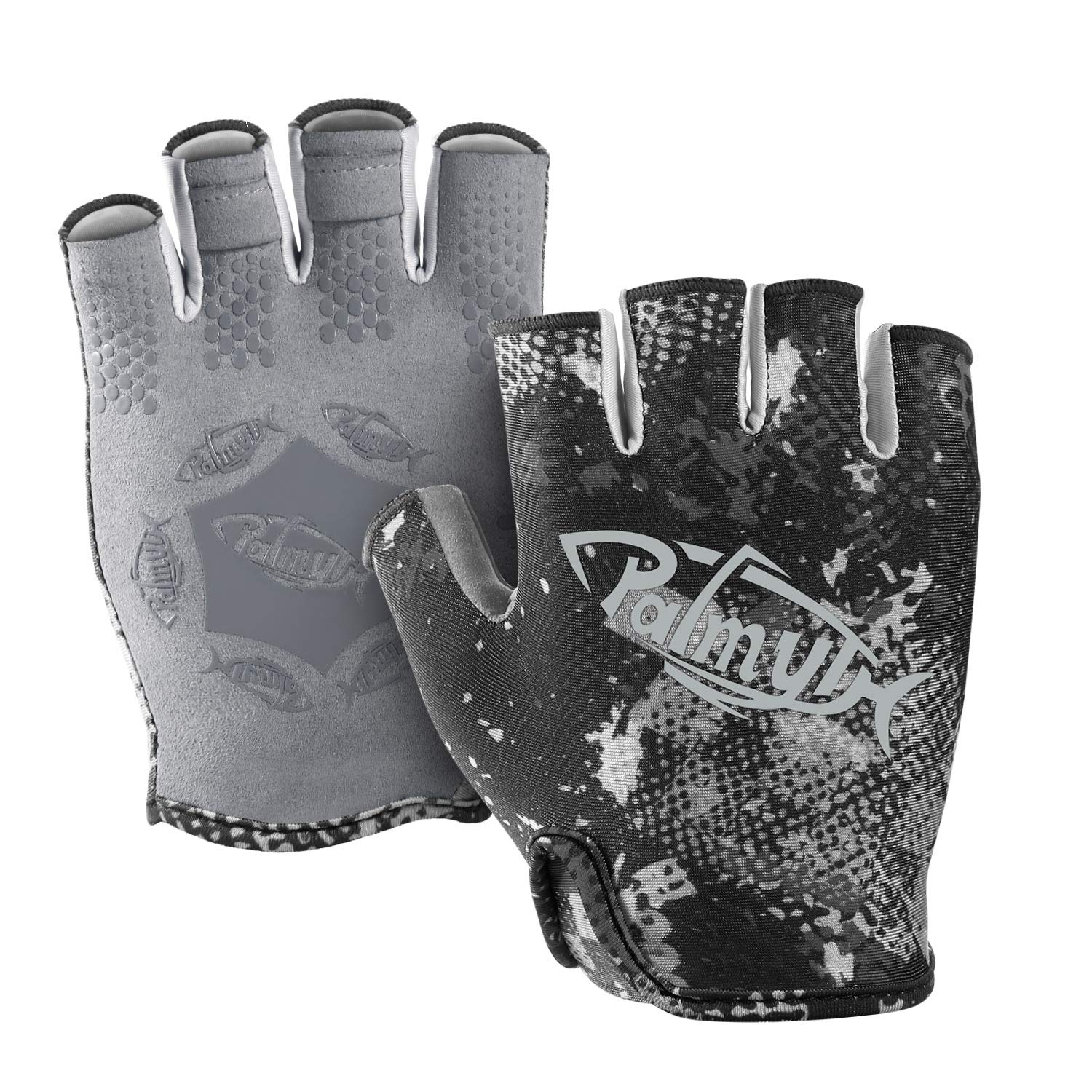 Palmyth Stubby UV Fishing Gloves Sun Protection Fingerless Glove Men Women  UPF 50+ SPF for