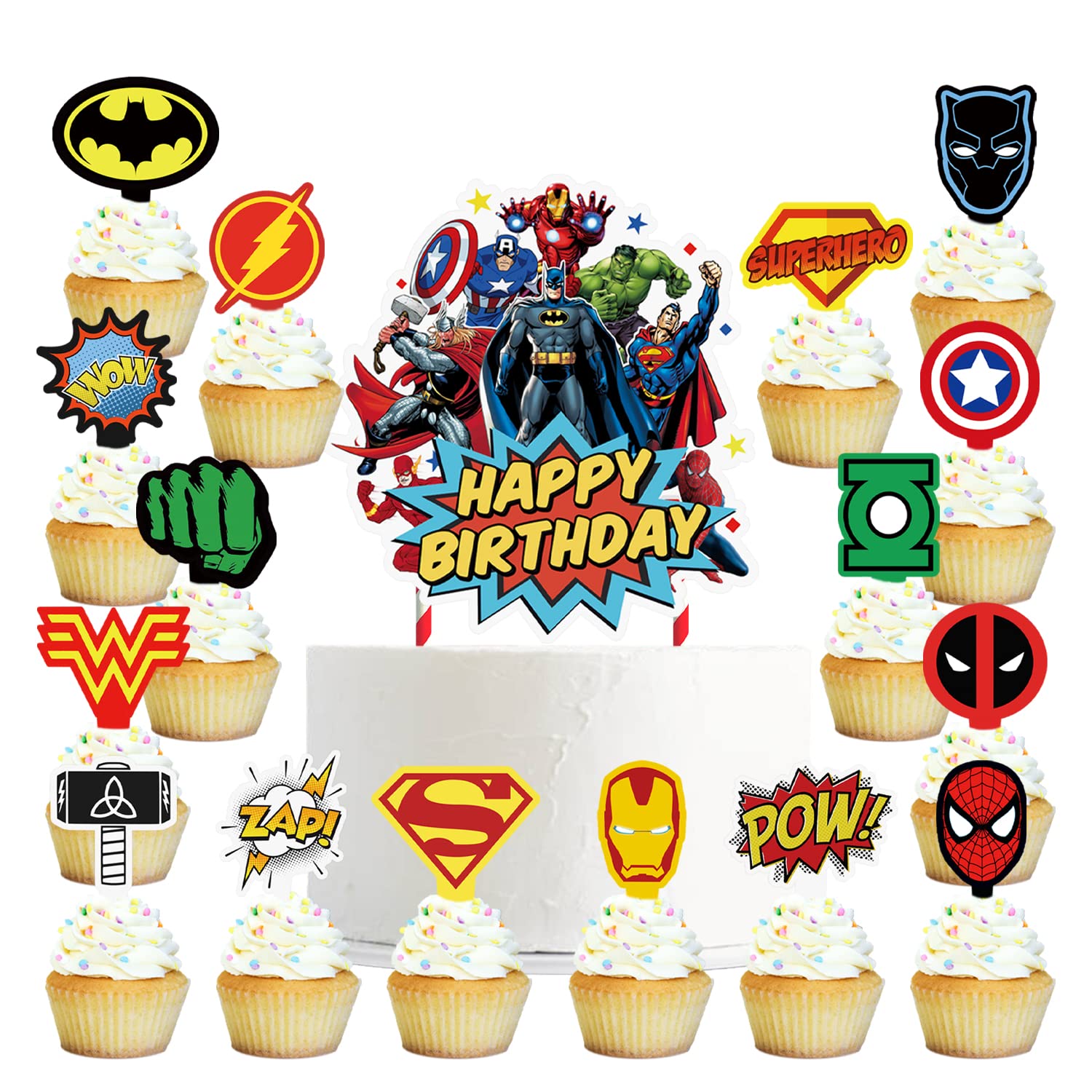 Easy super hero birthday cake with printable cake toppers | Superhero  birthday cake, Diy birthday cake, Superhero cake